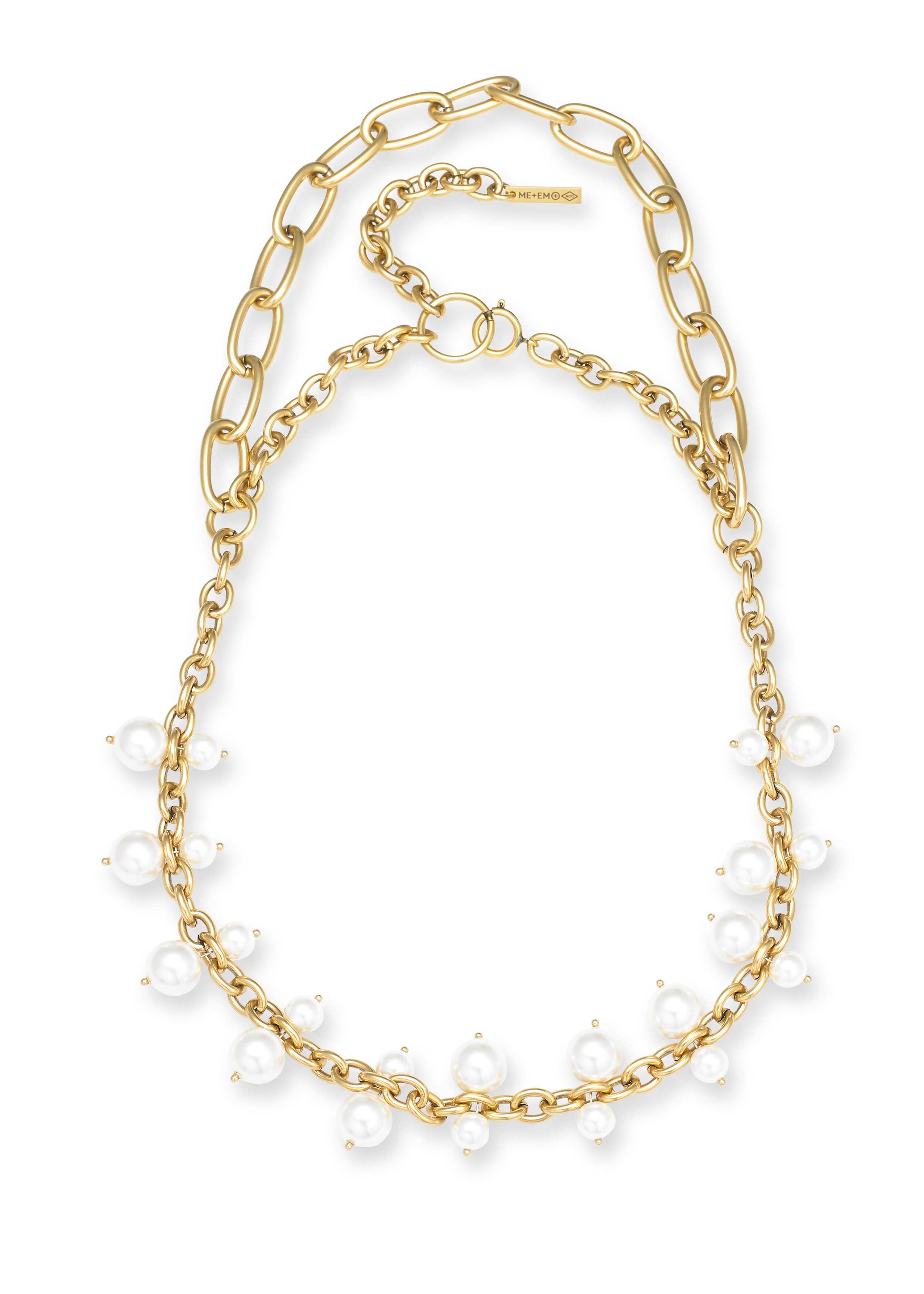 Gold/Pearl Multi Chain + Pearl Necklace | Women's Jewellery | ME+EM