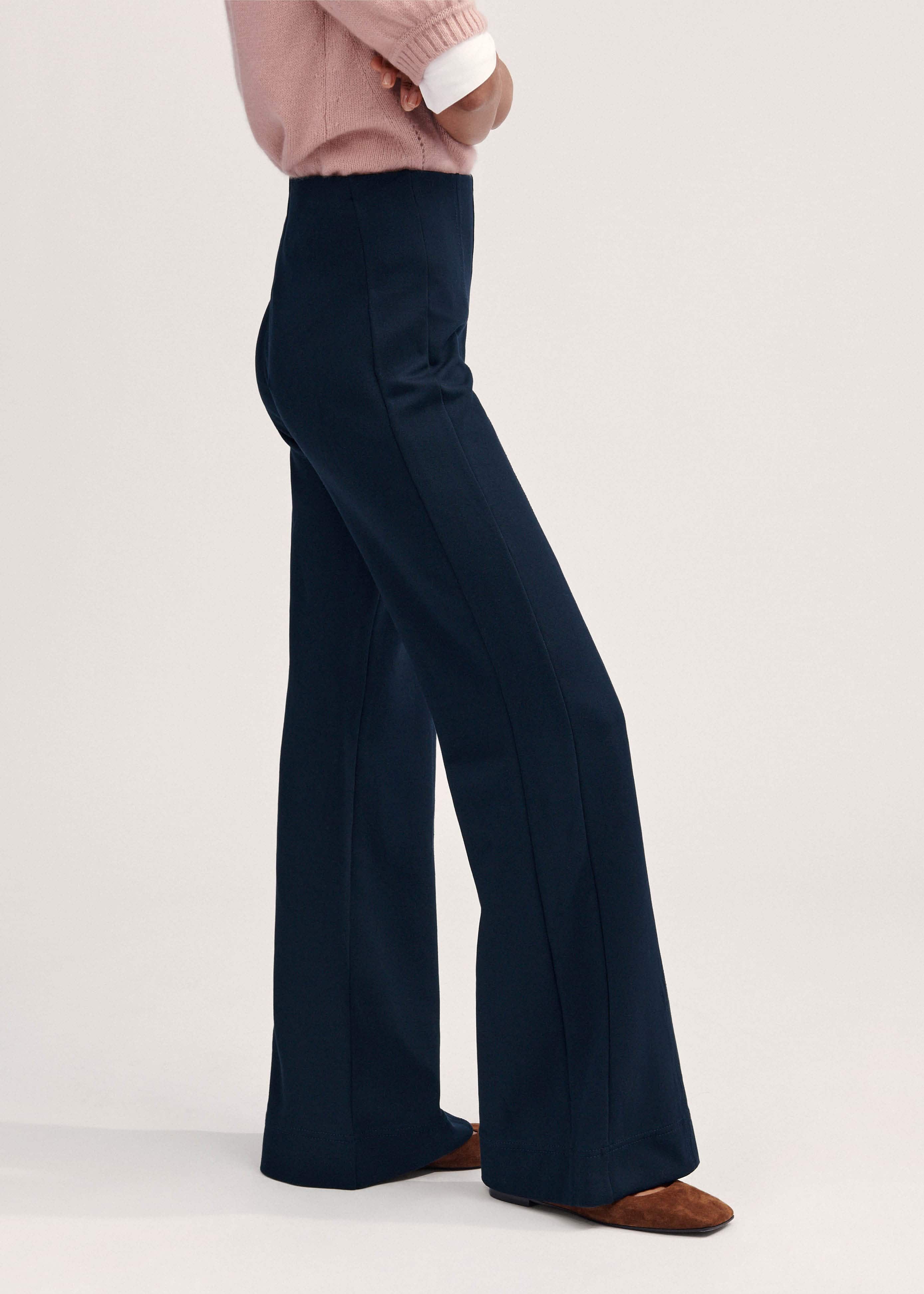 slim fit dress slacks Spanx The Perfect Pant Kickflare In Classic Black