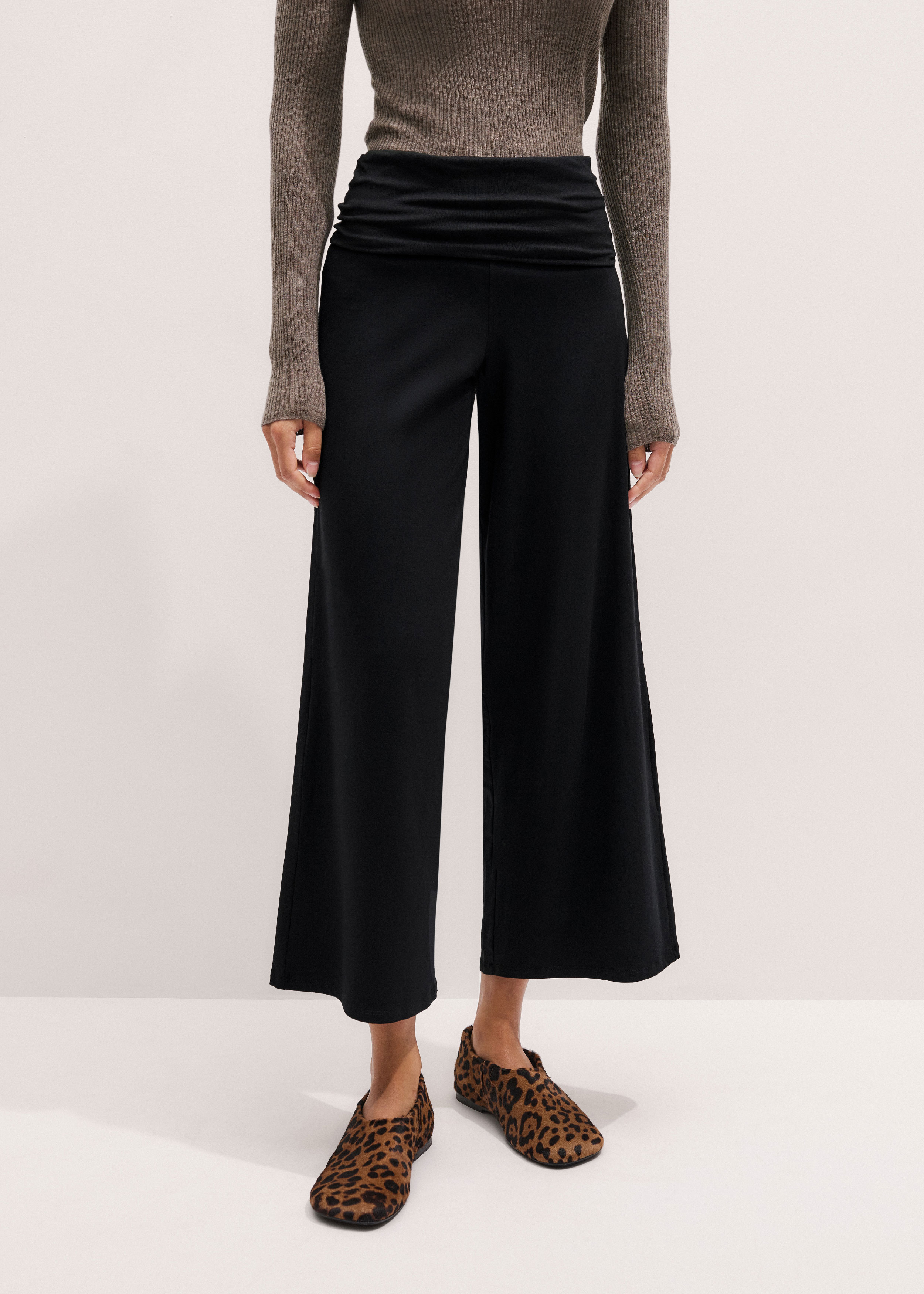 sachin and babi light blue dress Wide Leg Palazzo Pants, Extra Maxi Length Women Skirt Trousers, Full Silhouette Elegant Draped, High Waist Elastic Belt,Plus Sizes Available main image 0