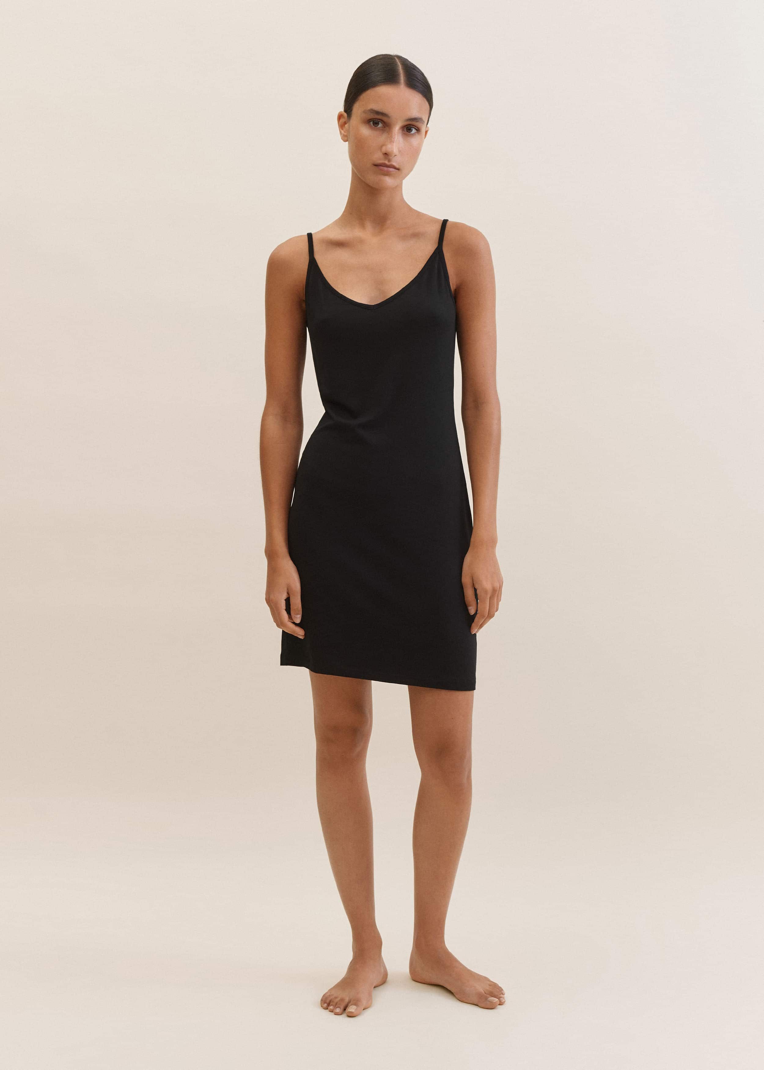 Women's Black Fashion First Aid Slip Dress | ME+EM