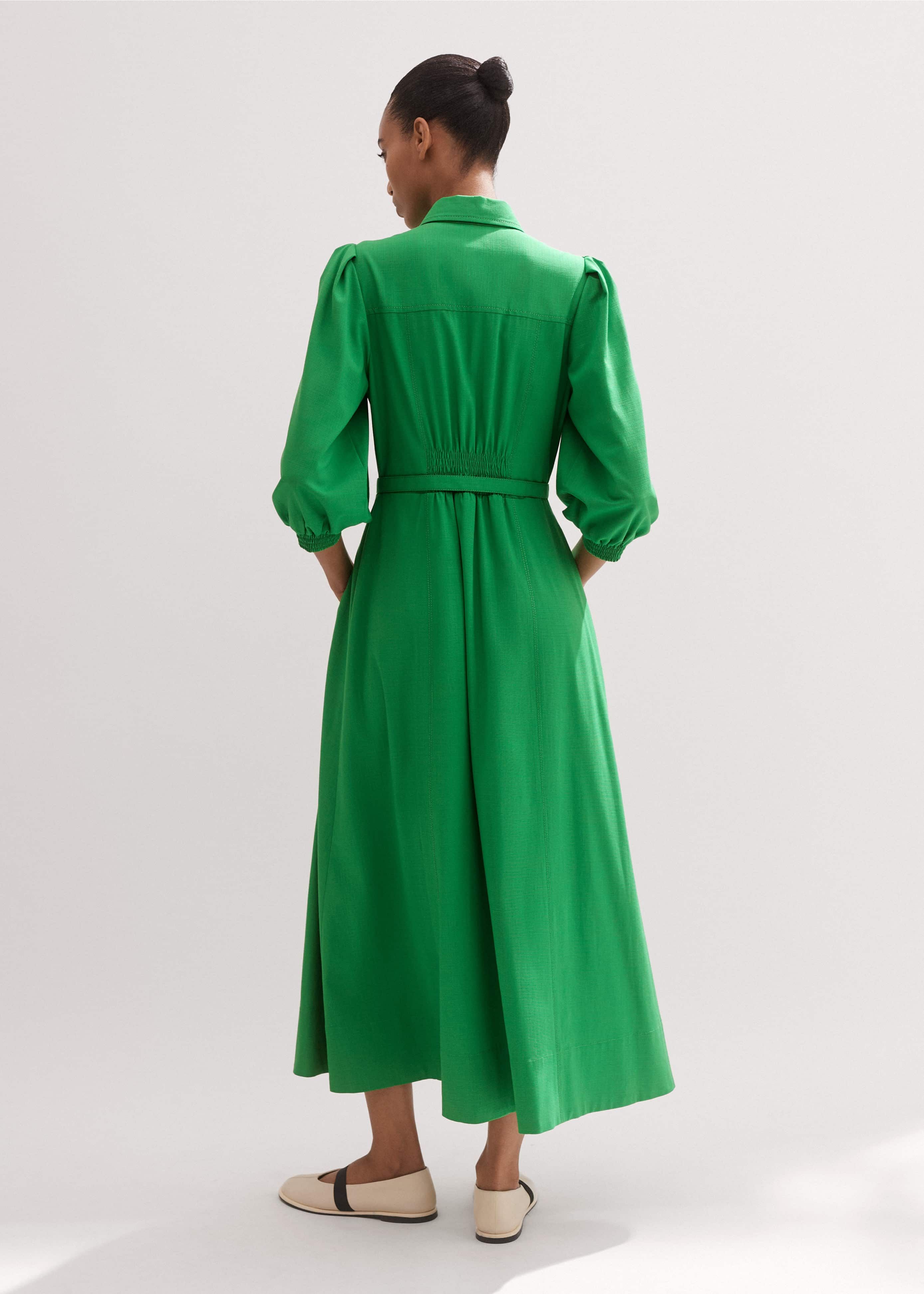 Women's Green Shirt Maxi Dress | ME+EM