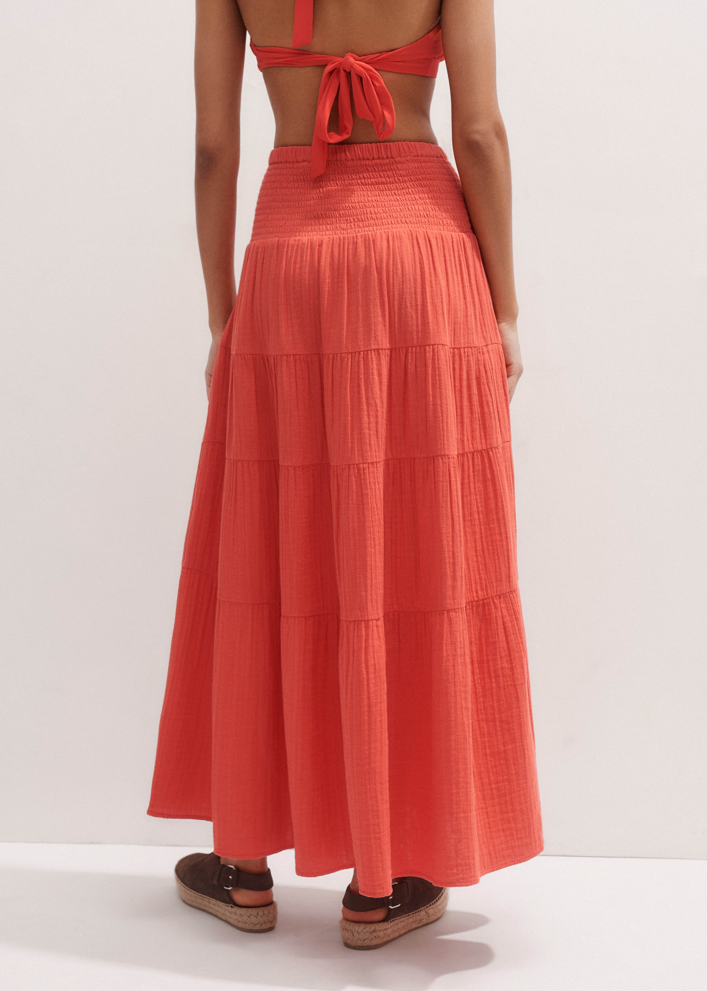 スカート CHLOe Knit long skirt Orange C22AMJ02550 Chloé Chloé Knit Long Skirt from $1,099.00 - on Stylight