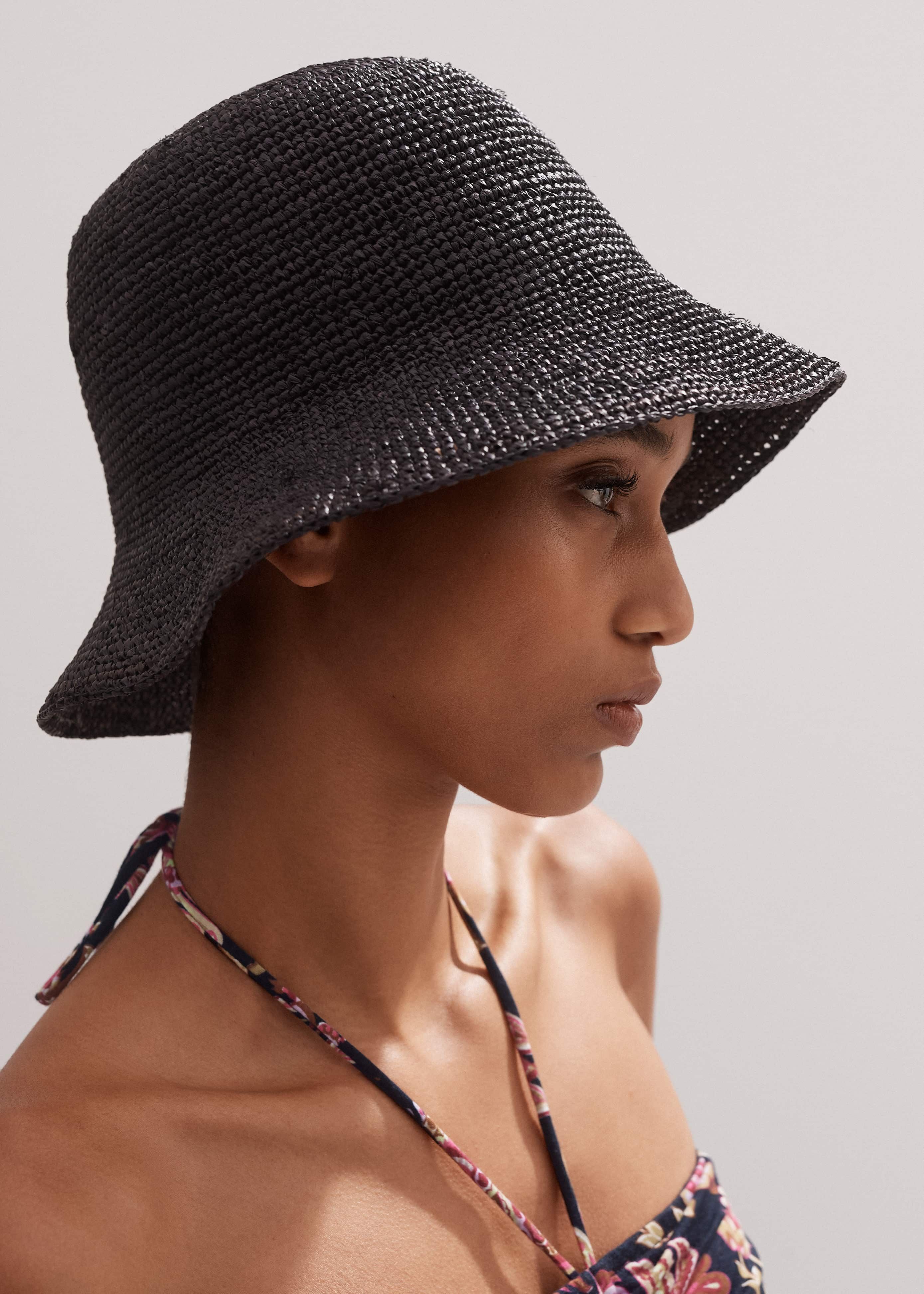 未使用品 22SS NOROLL RAFFIA BUCKET HAT 黒 NOROLL 
