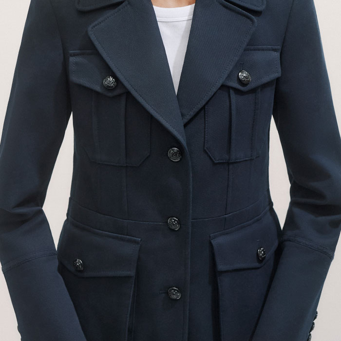 Women's Navy Military Jacket ME+EM