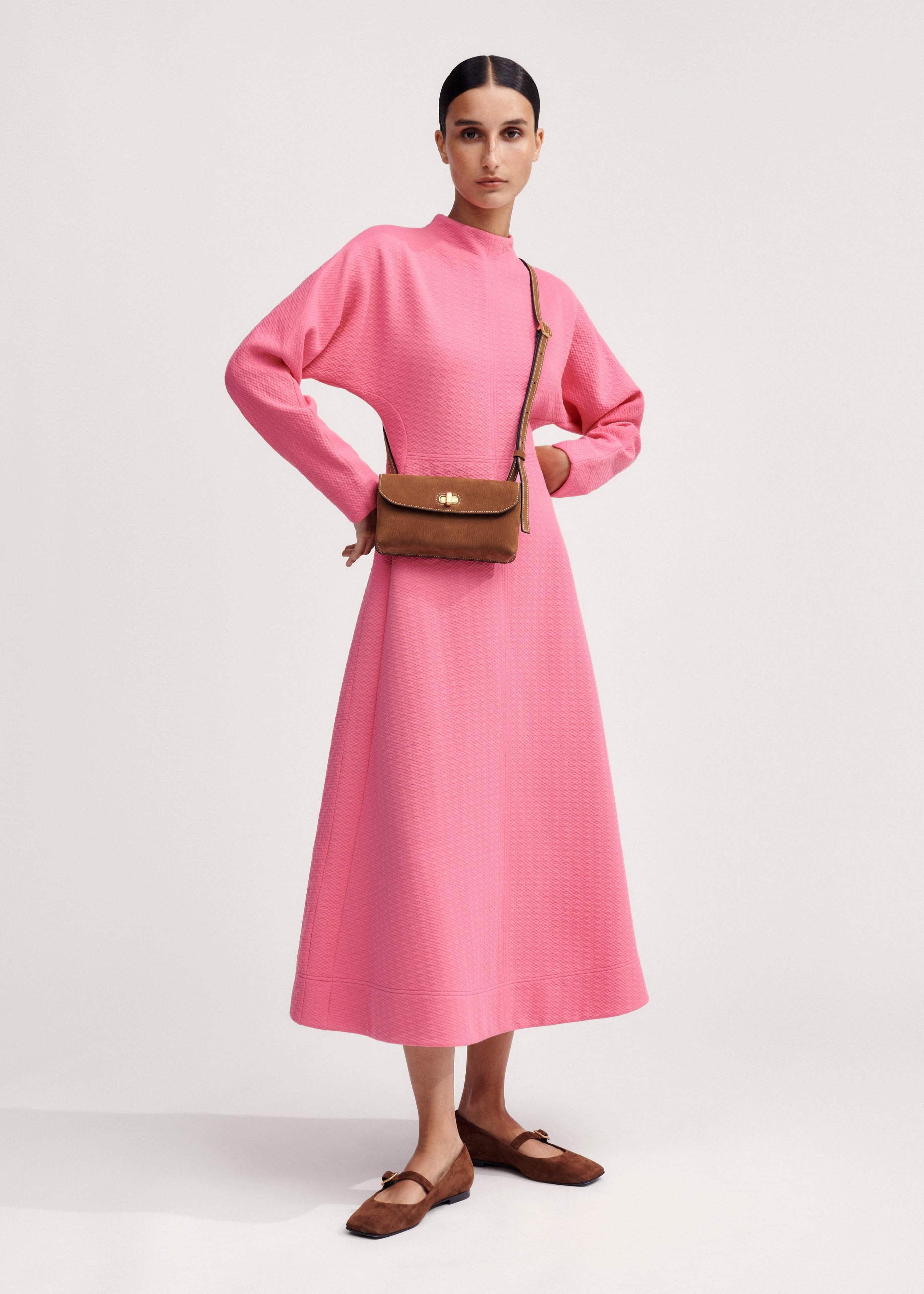 ★Karen Millen★ ソフトテーラードバンドゥミディドレス Figure Form Bandage Feather Detail Bandeau Knit Midi Dress