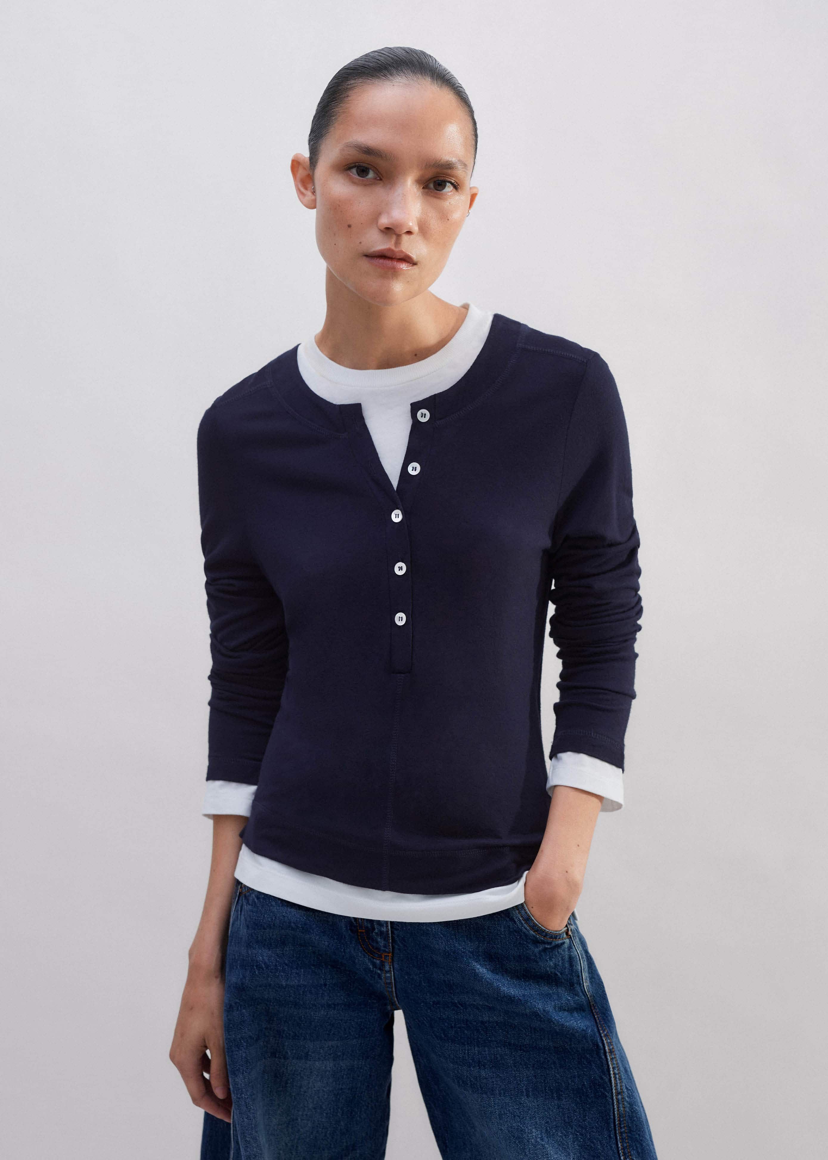 Belmond Navy Layering Top