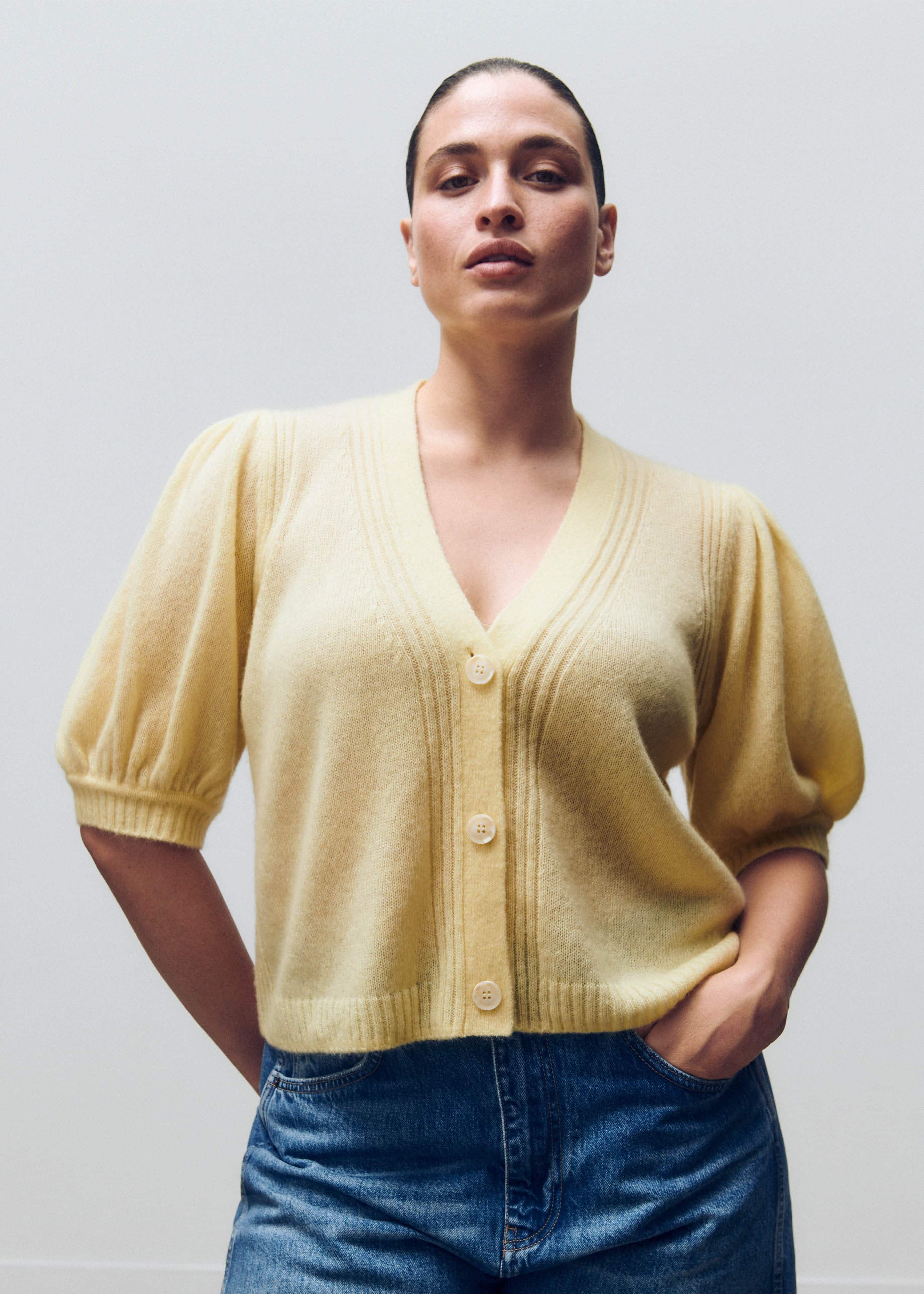 LE.EMA モヘアカーディガン ルエマ mohair cardigan ラストオーダー】mohair touch double button cardiga | L
