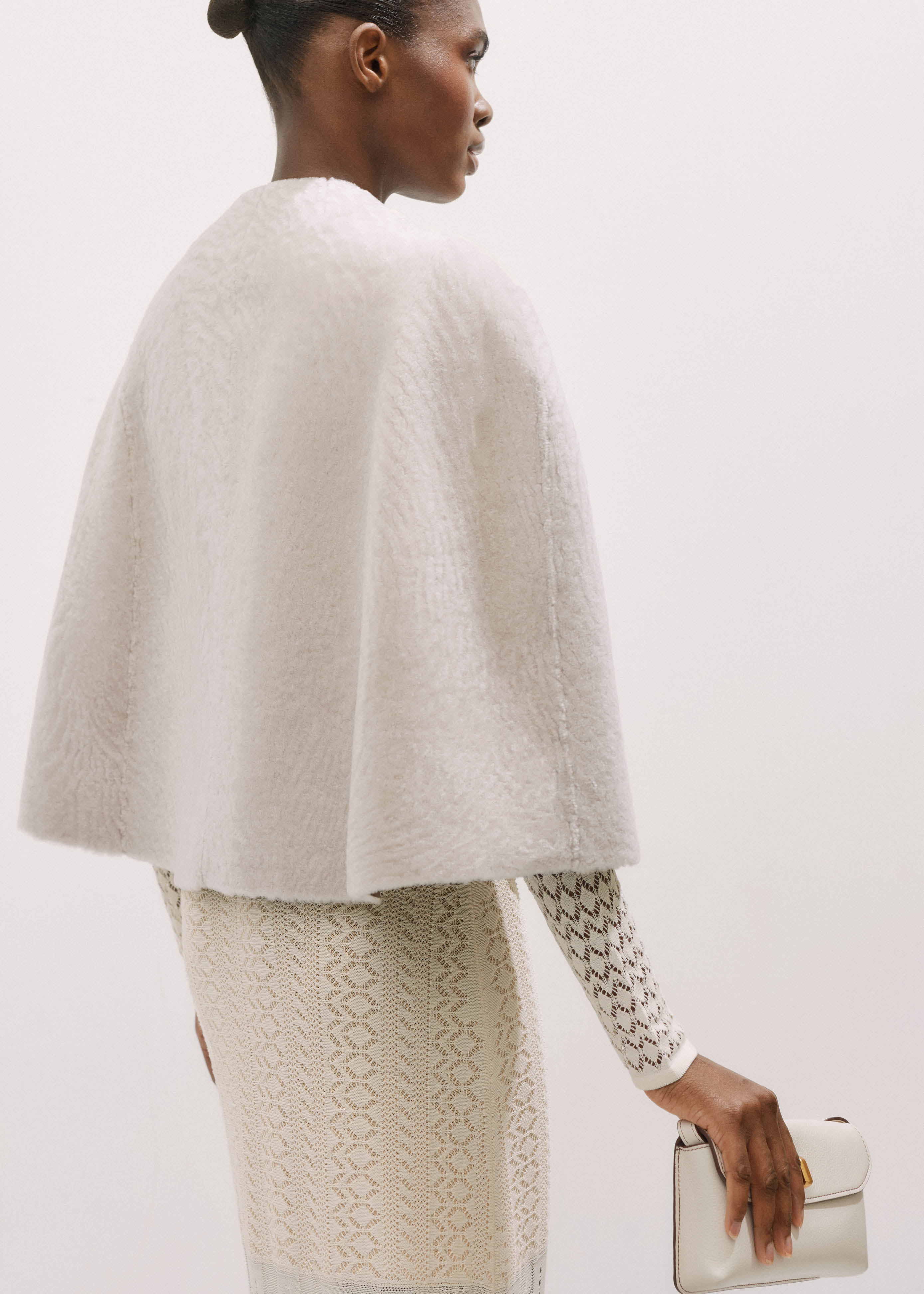 LIDNM / SHAWL COLLAR CAPE COAT 【M】 LIDNM Super 140s SHAWL COLLAR CAPE COAT ステンカラーコート