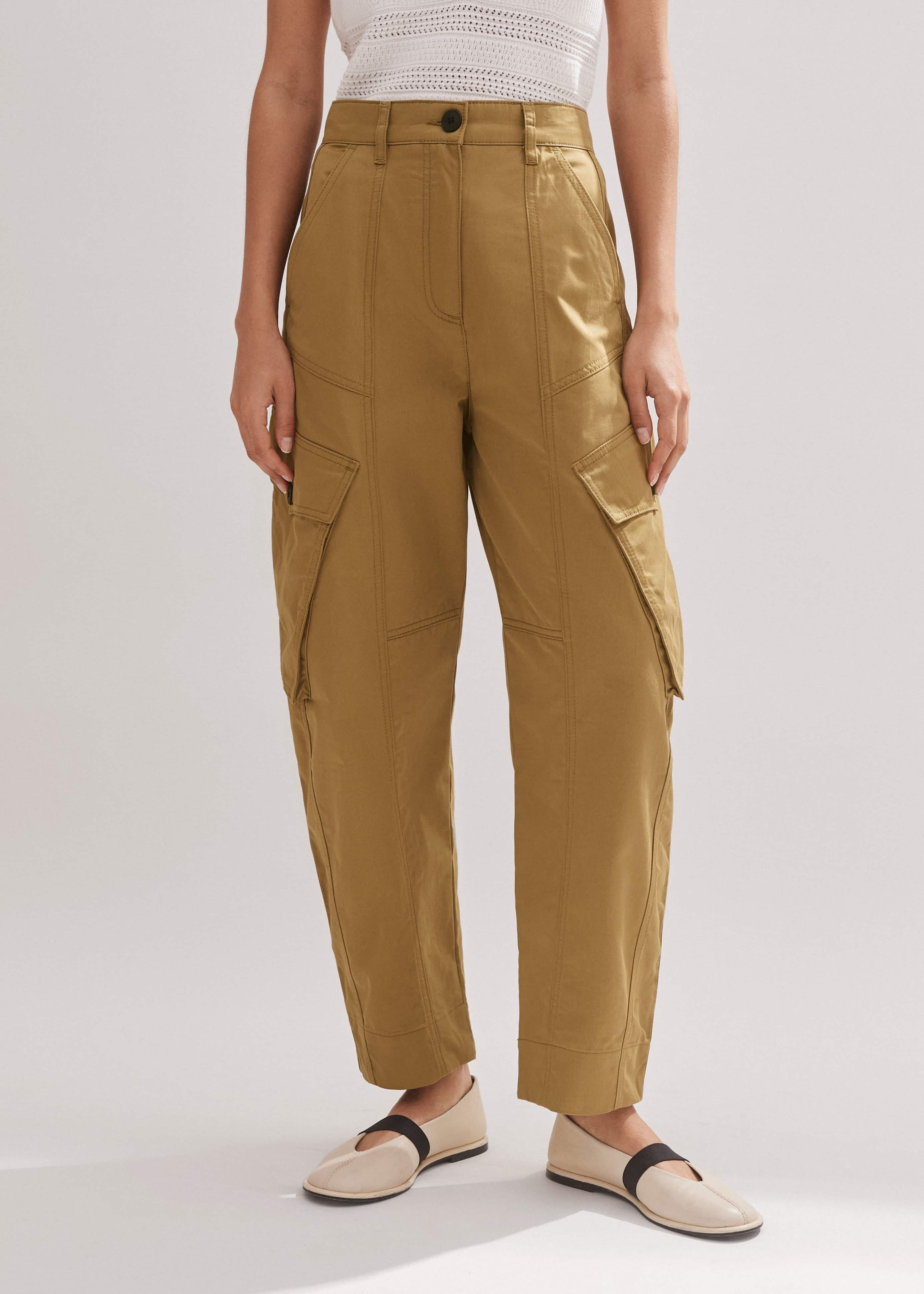 Cotton Engineered-Leg Trouser