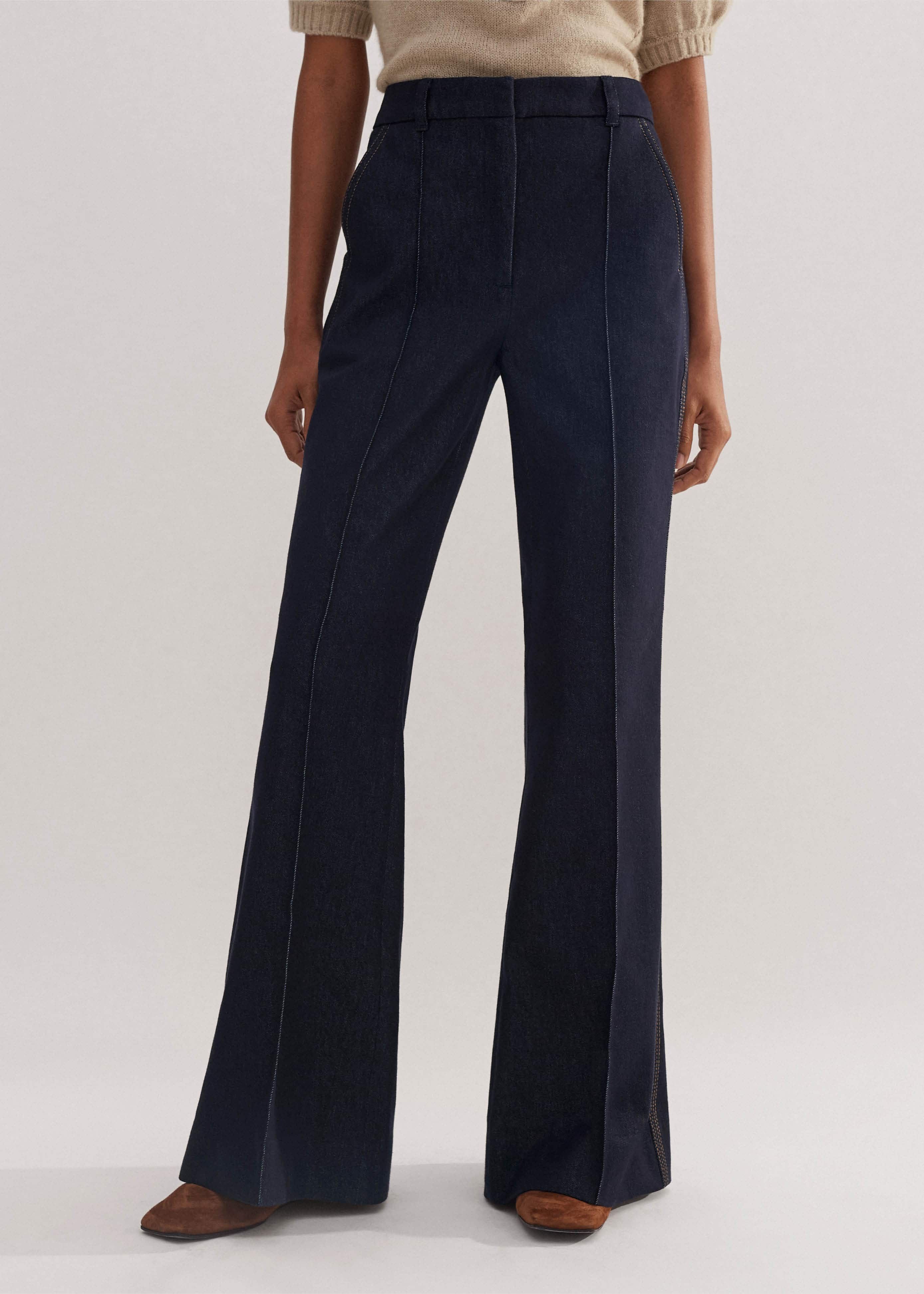 【INCHANT ME】537 High Waist Wide Denim Pants High-waist wide-leg jeans - PULL&BEAR