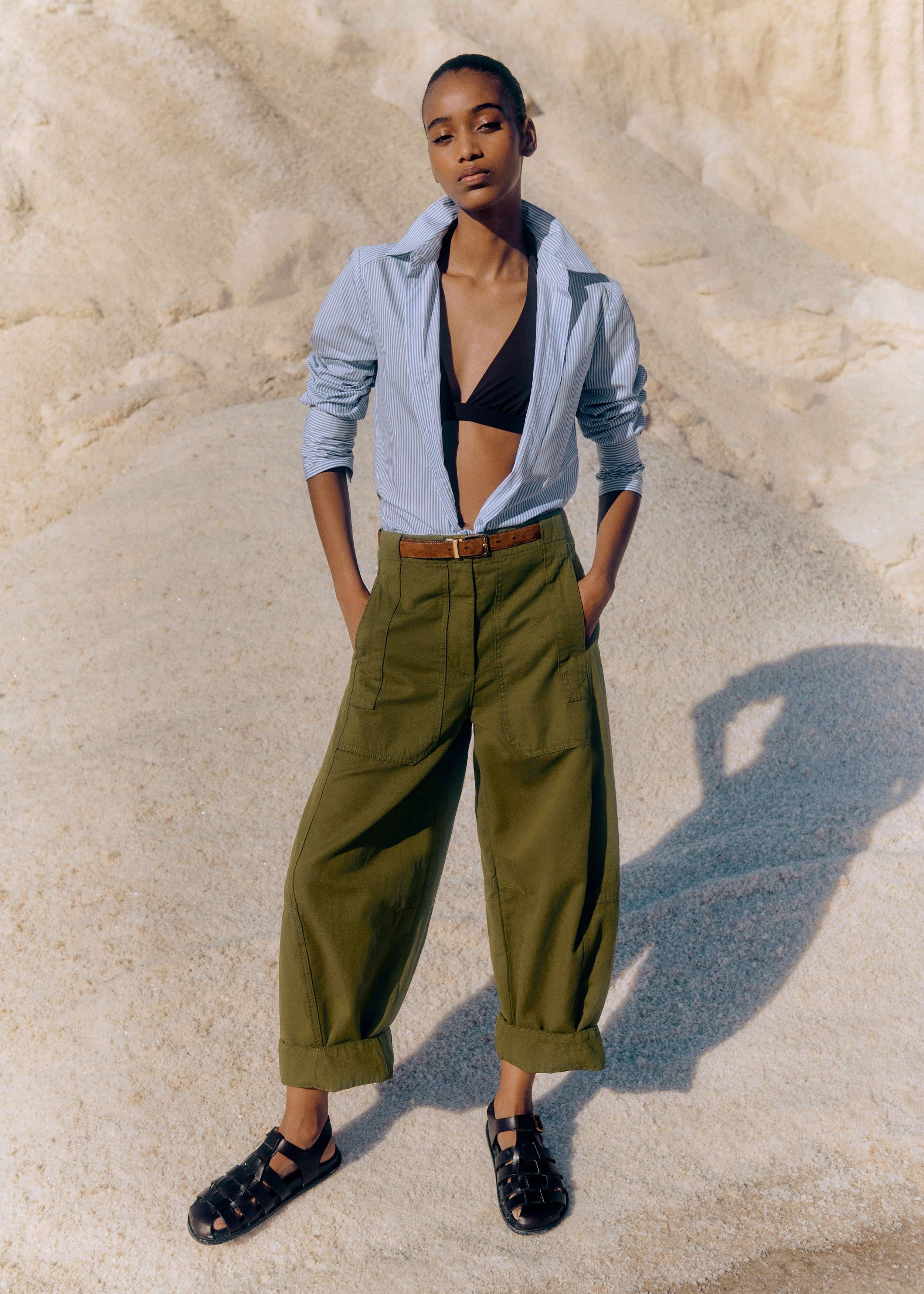 Women's Olive Extreme Tapered Utility Pant | ME+EM
