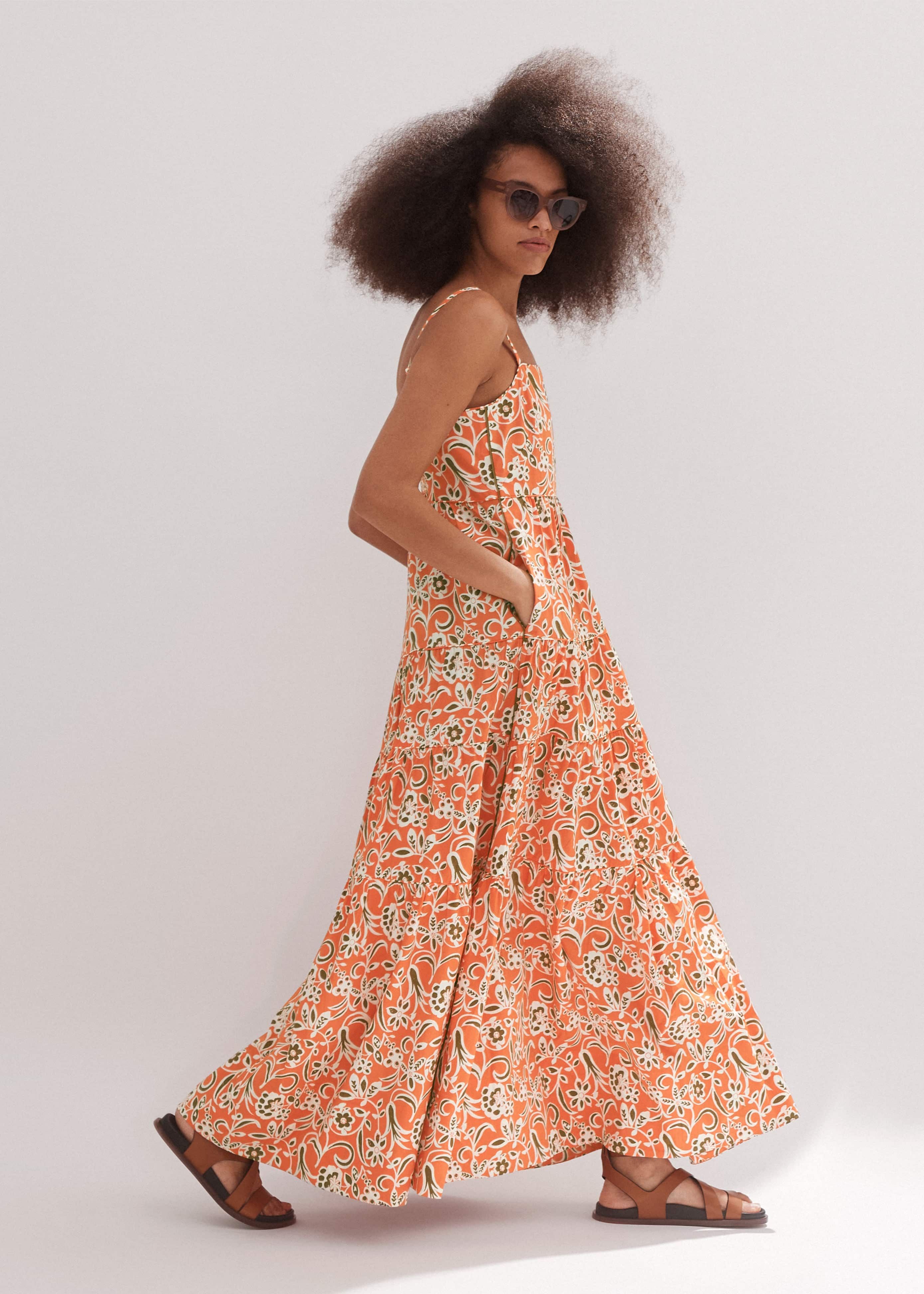 ワンピース MADELYN EMBROIDERY DRESS Madelyn Floral Embroidered V-Neck Dress, Olive – North