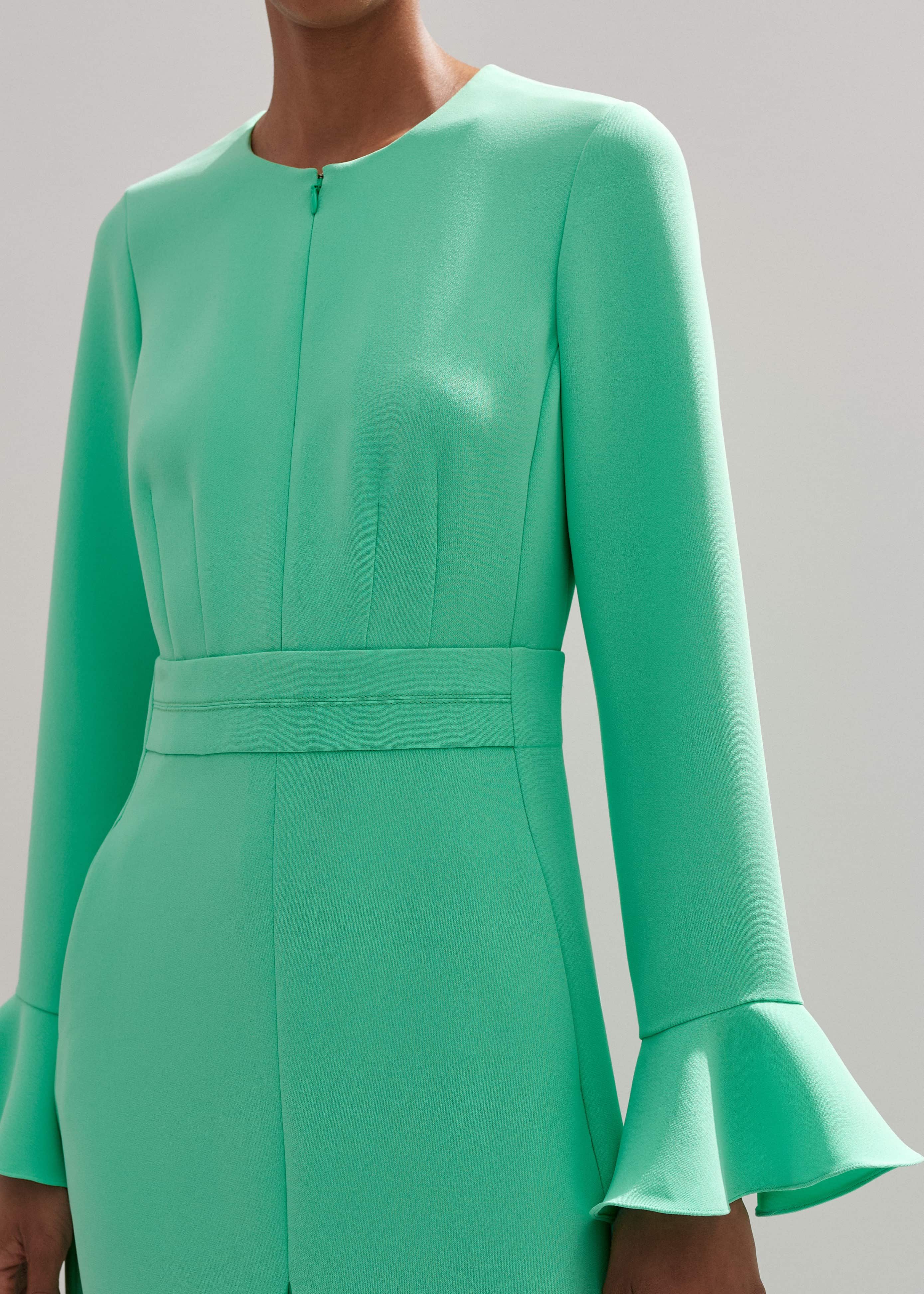 green emerald velvet dress Self-Portrait - White Crepe Tailored Maxi Dress main image 1