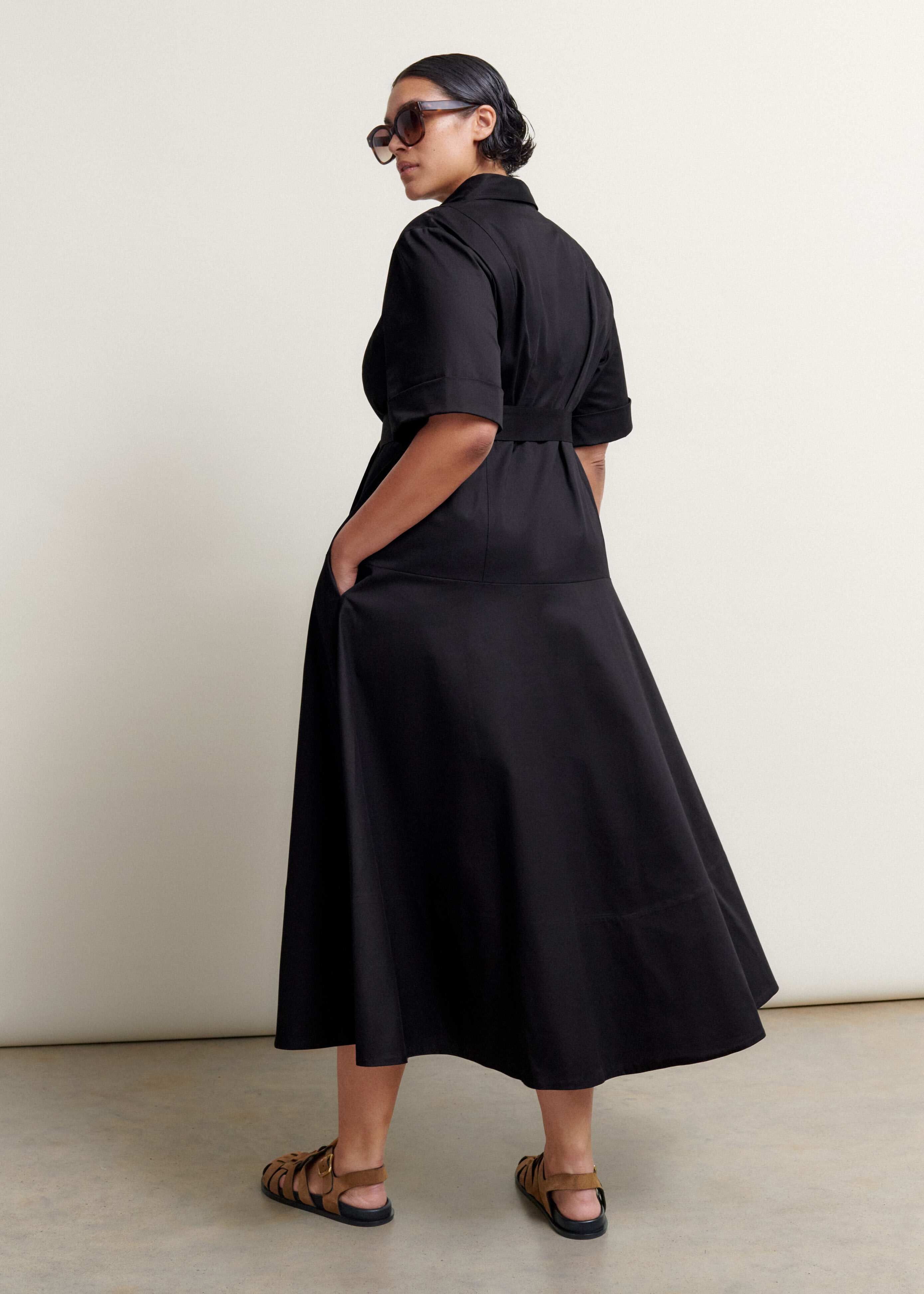knee length dresses for ladies Jacqueline Dress - Sky