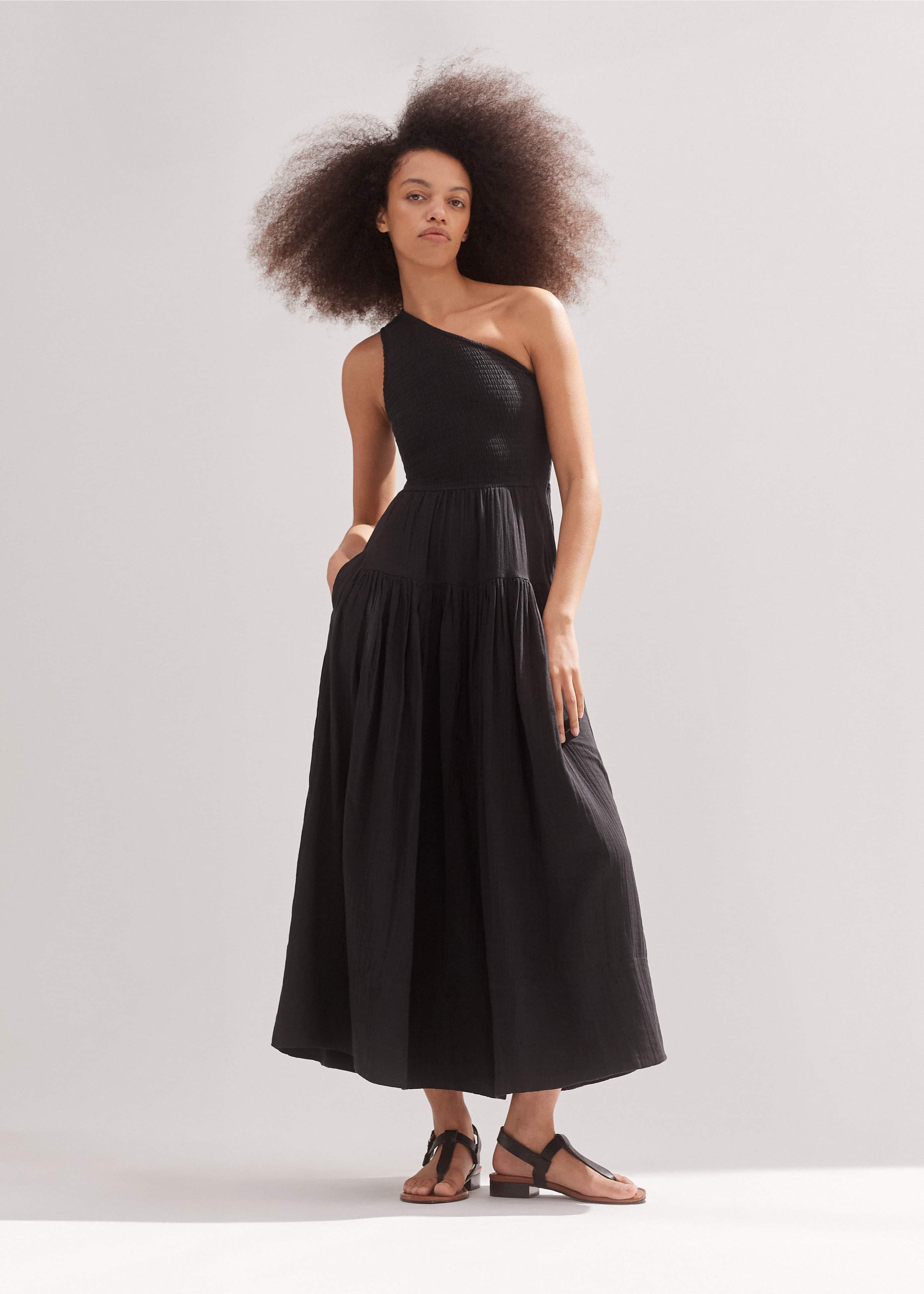 オールインワン・サロペット Amen One-Shoulder Black Dress Amen One-shoulder Black Dress | ModeSens