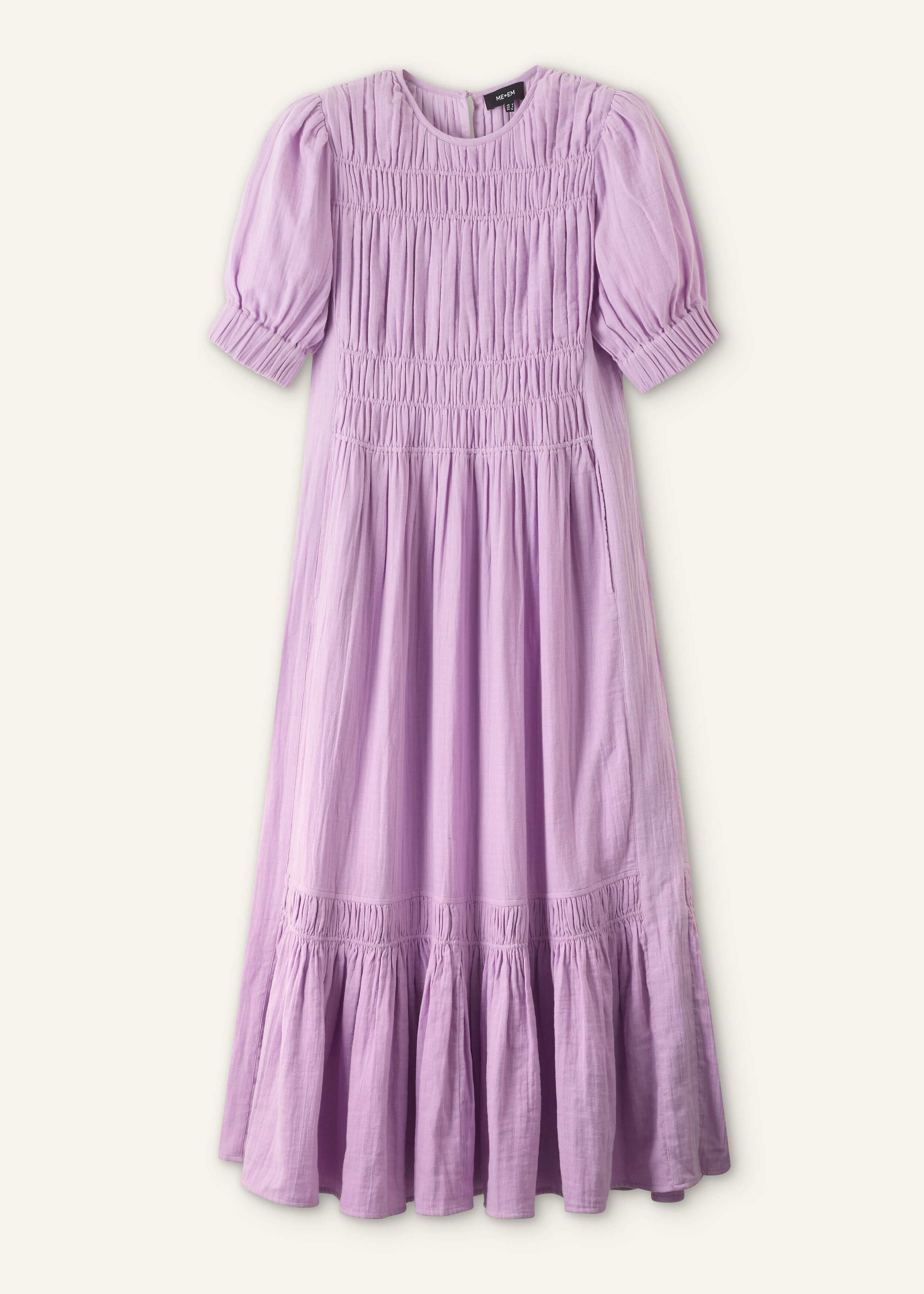 cheesecloth gathered sleeve maxi dress Women's Navy Cheesecloth Gathered Sleeve Maxi Dress