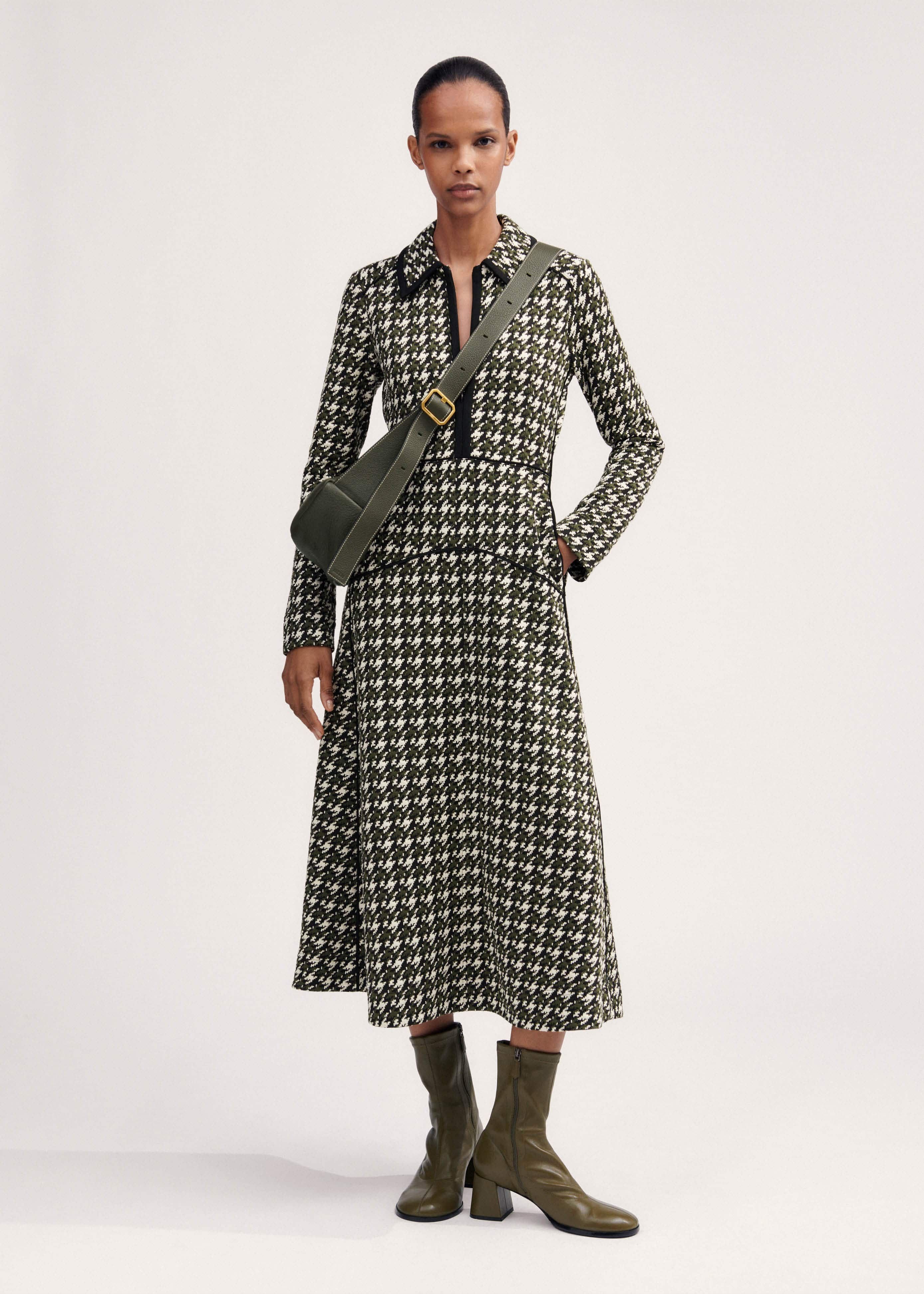 pure silk green women dress Color Digital Bandhej Printed Gaji Color:Black with Driftwood cocktail dress women elegant silhouette for wearing Garden of Glamour Complete