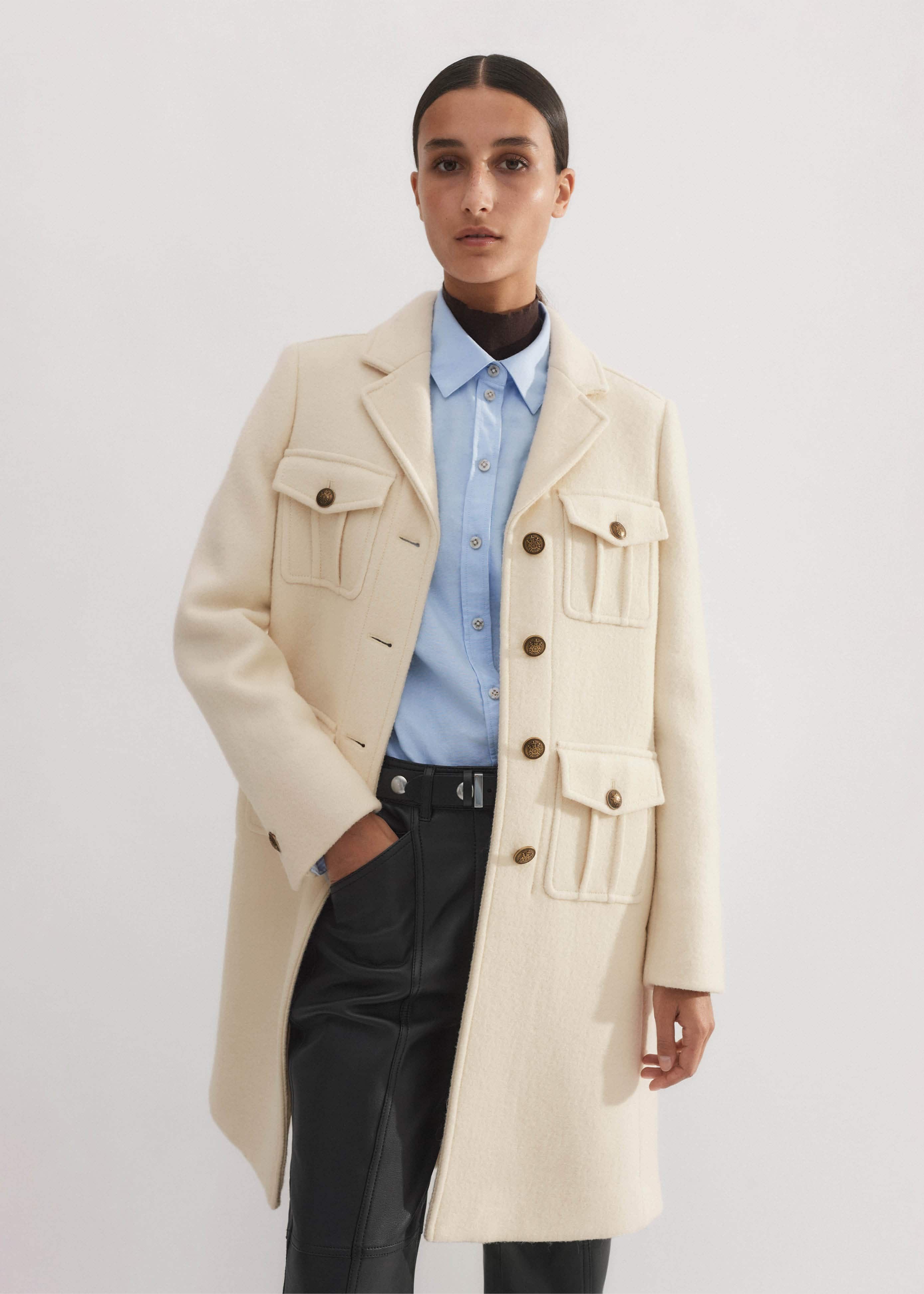 エムミーエメ コート 2way collar A line coat エムミーエメ コート 2way collar A line coat