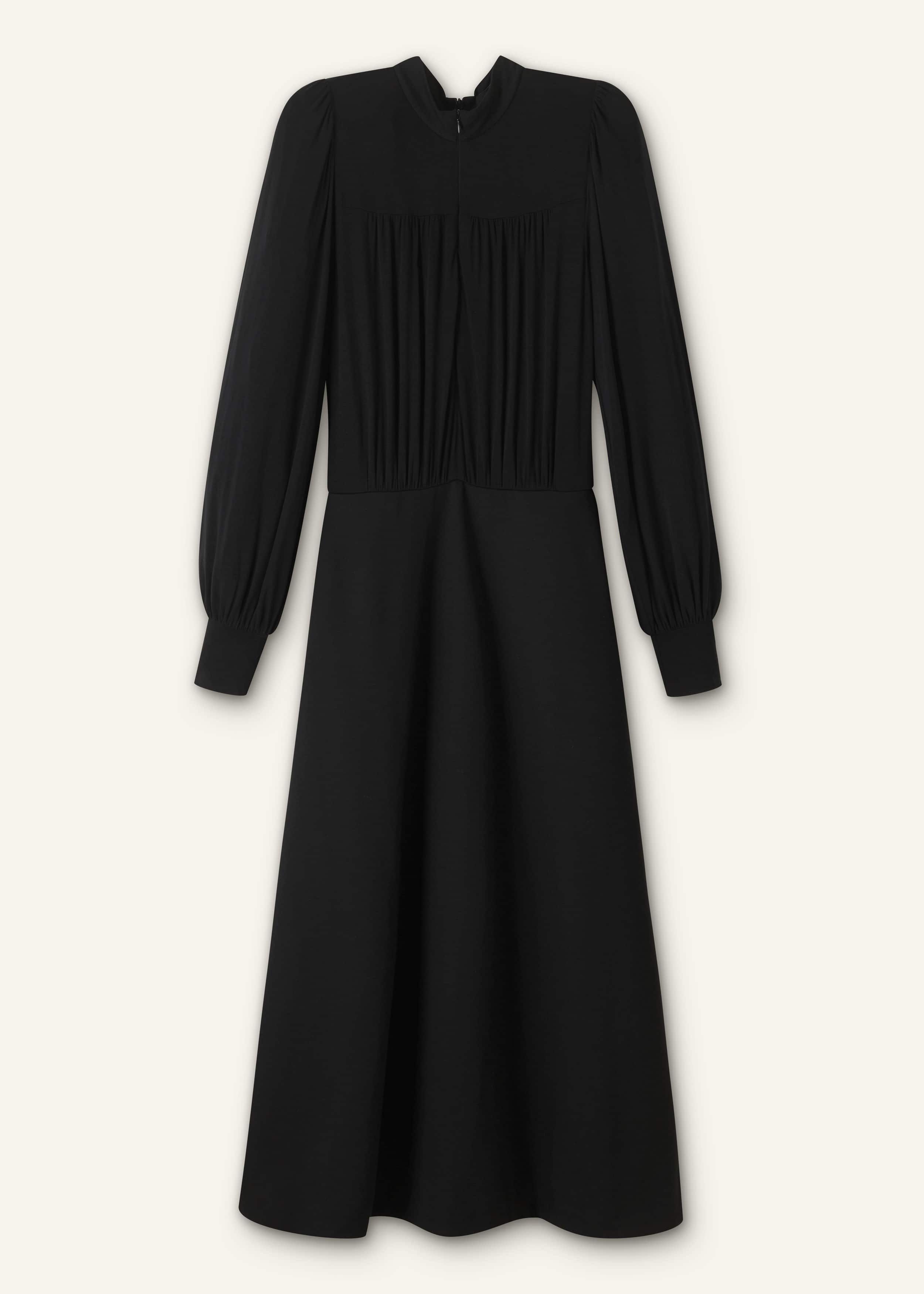 ANDRESD　damask gather dress ベージュ M ANDRESD -アンドレスド- | . asa 154cm mii 162cm 【ご紹介