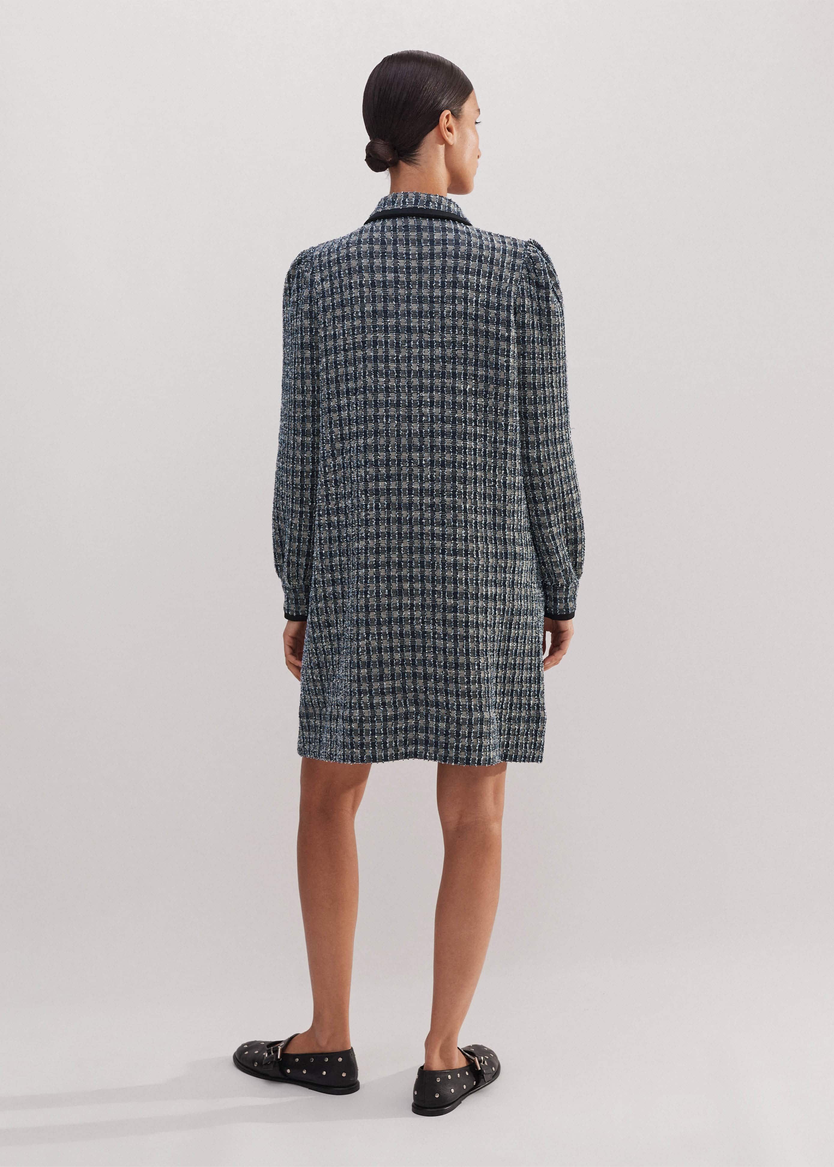 スーツ・フォーマル・ドレス Allure Tweed Midi Dress navy M 24986_be66548d6b-original.jpg