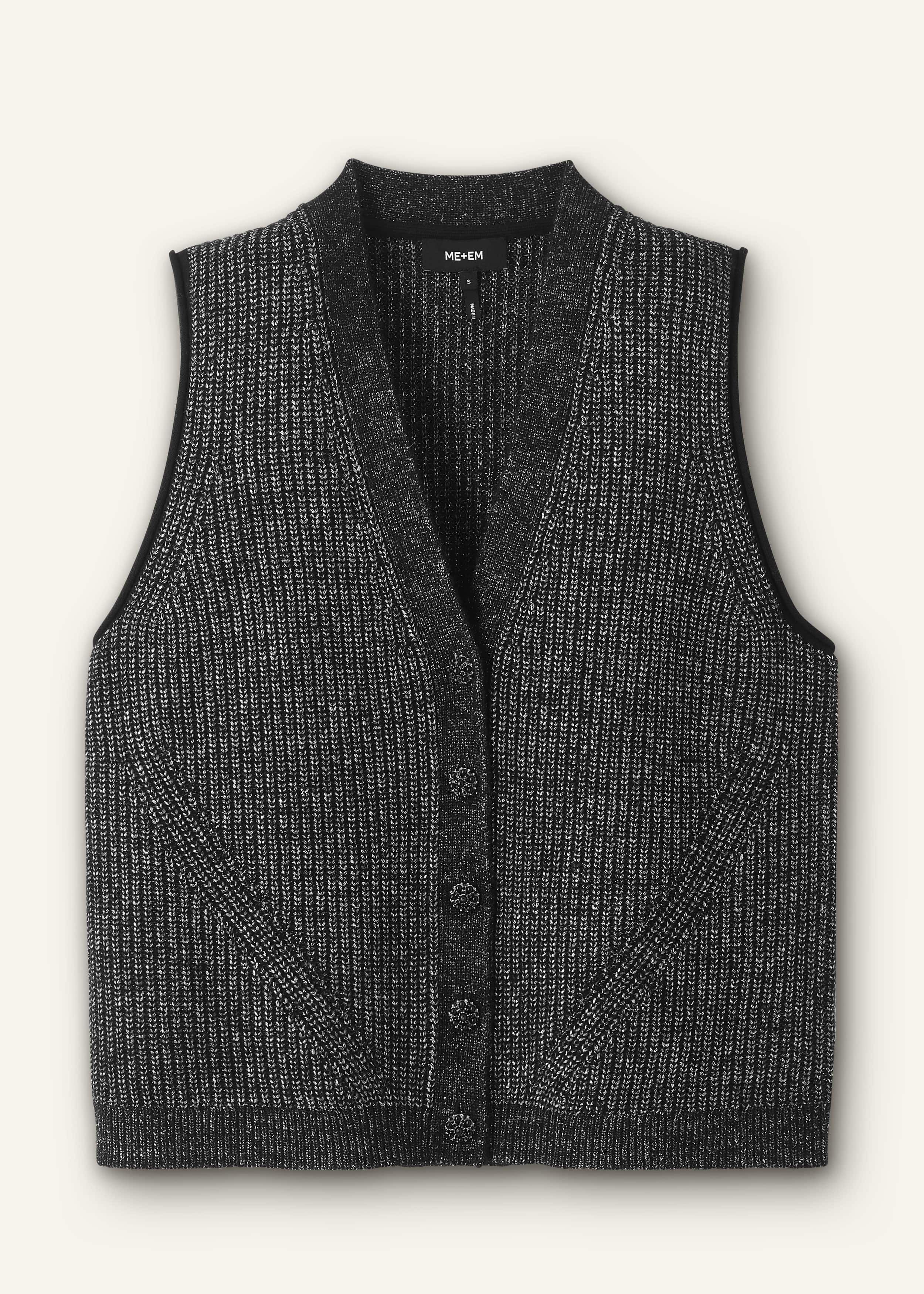 Ameri VINTAGE / MOUTON LIKE KNIT VEST