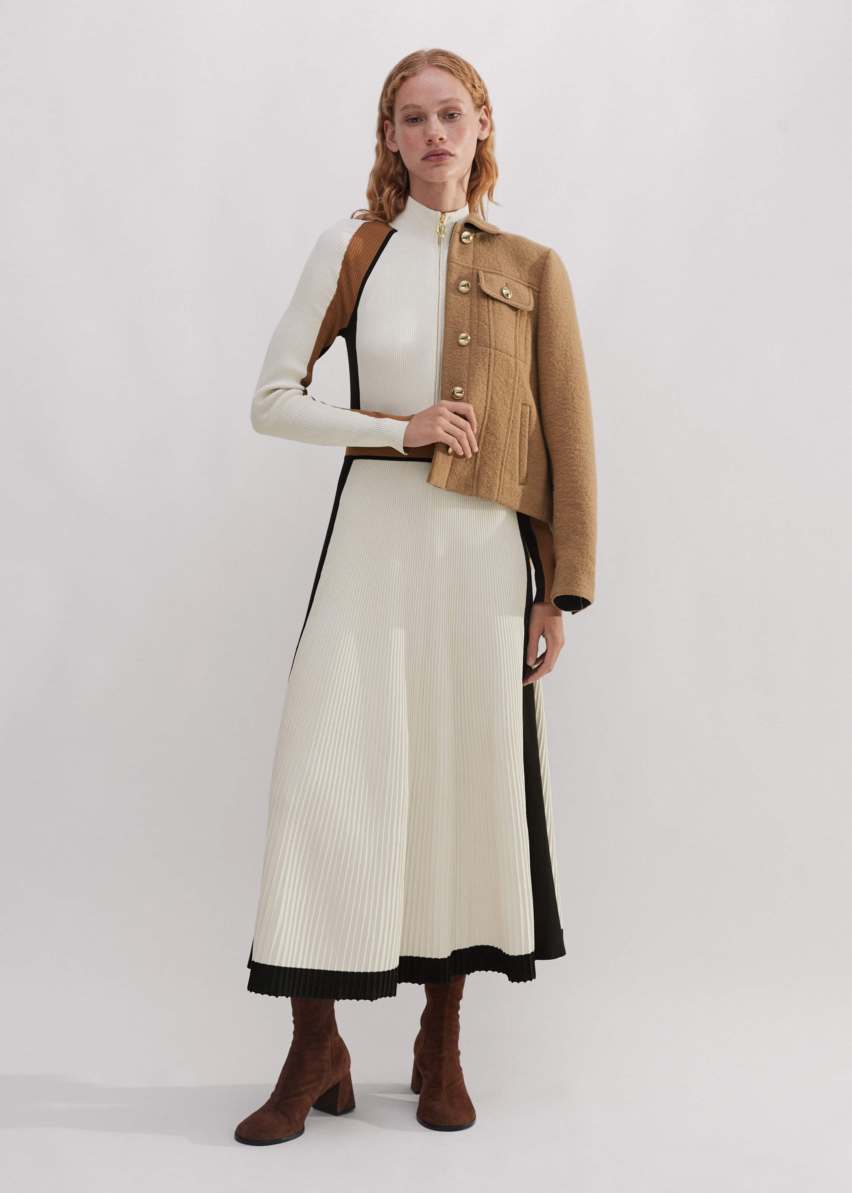 slim fit dress slacks Little White Fit and Flare Dress 8 main image 0