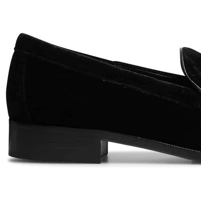 Women's Black Velvet Tux Shoe | ME+EM Women's Black Velvet Tux Shoe | ME+EM