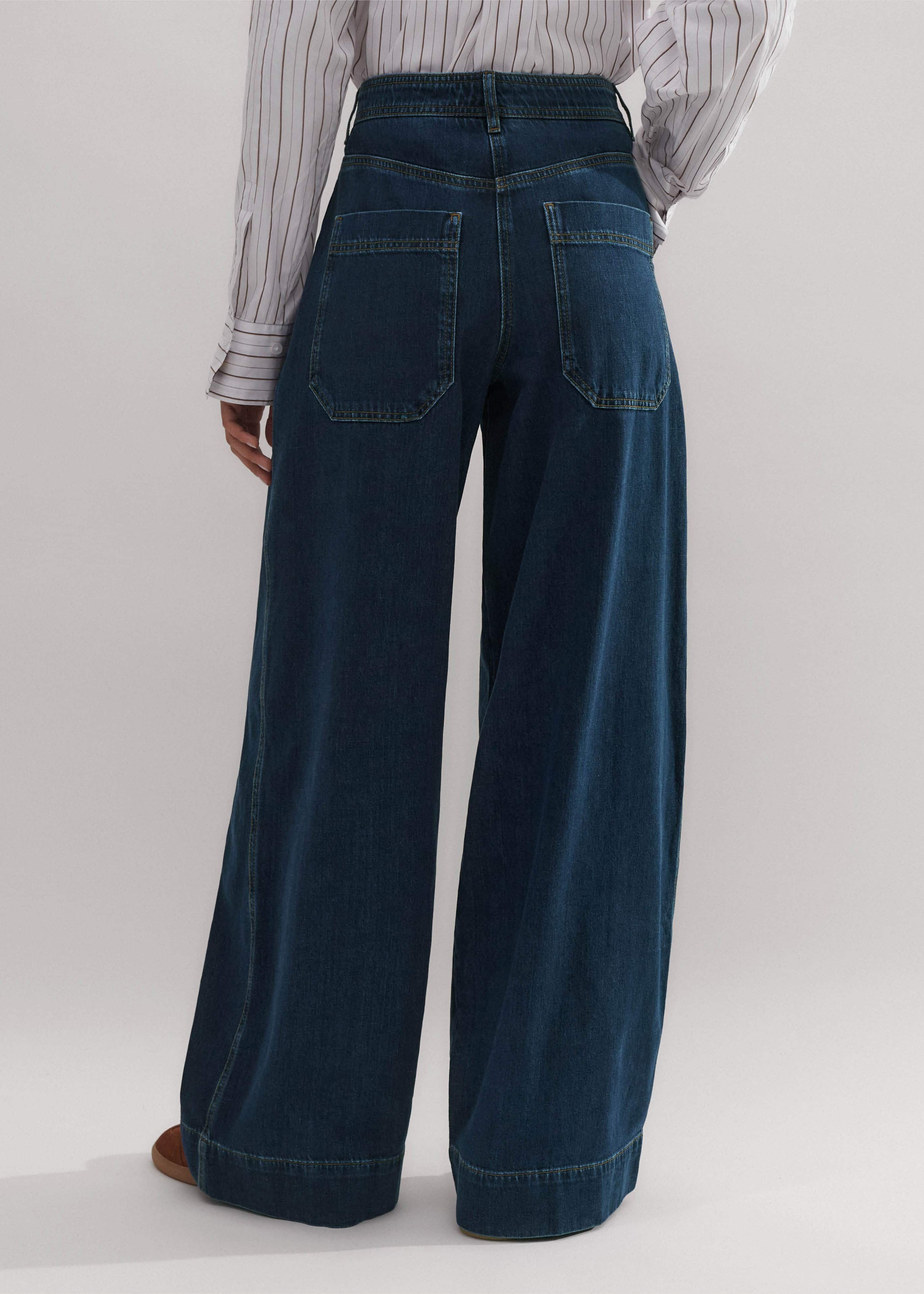 【INCHANT ME】310 Pleated Wide Denim Pants 310 Pleated Wide Denim Pants (2C) - INCHANT ME
