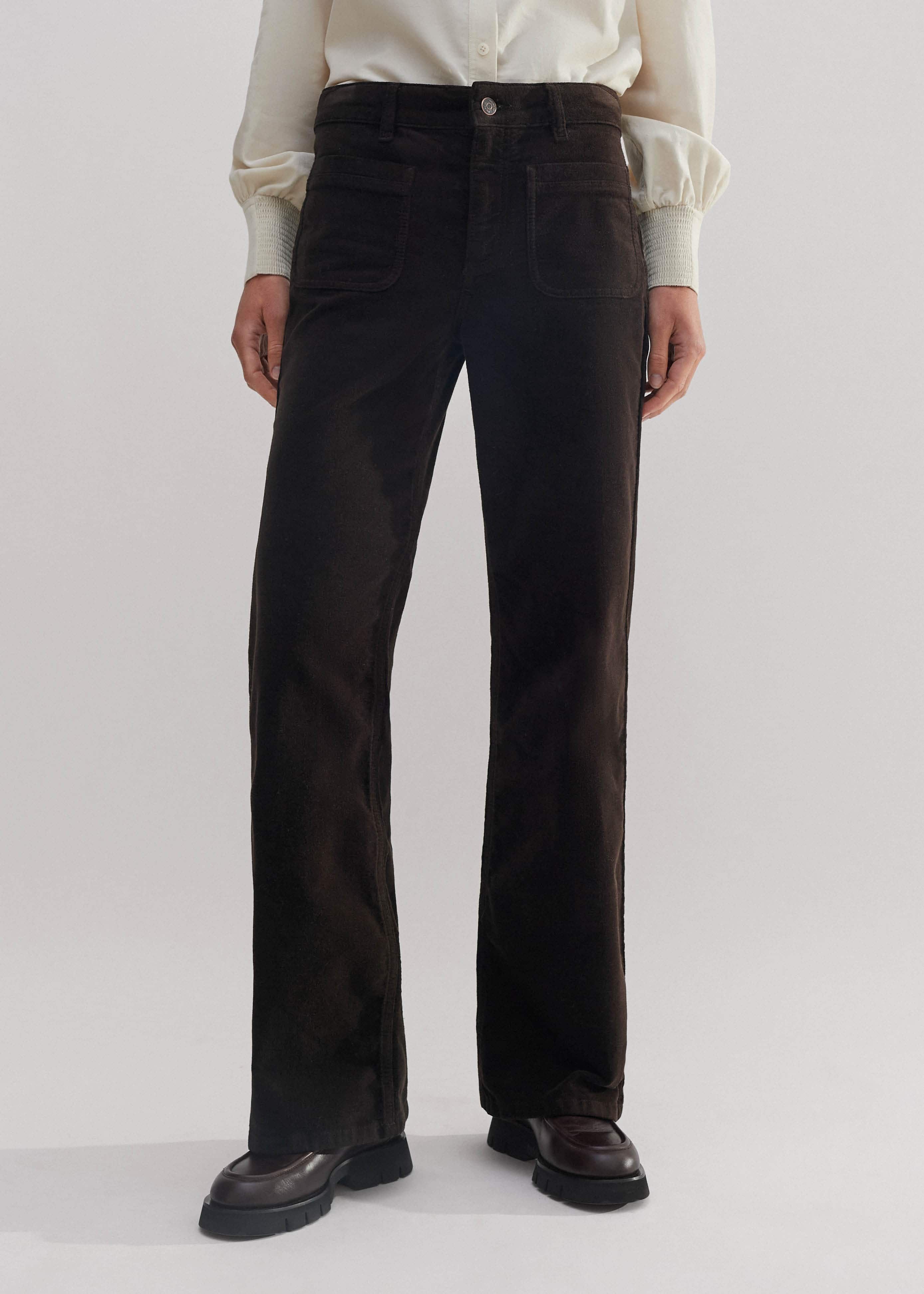 Women's Red Cord Wide-Leg Pant | ME+EM