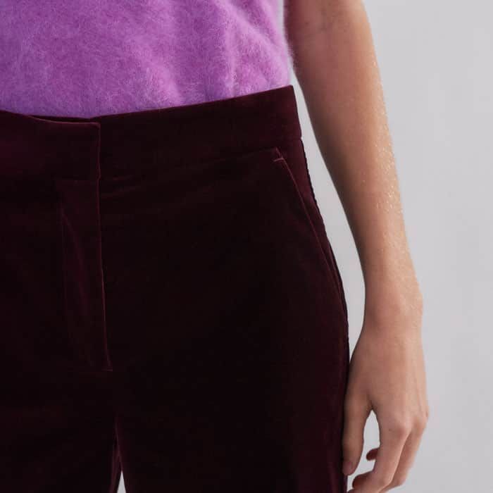 【TENDERPERSON】VELOUR SHORT PANTS サイズ3 TENDER PERSON（テンダーパーソン）の「VELVET FLARE PANTS