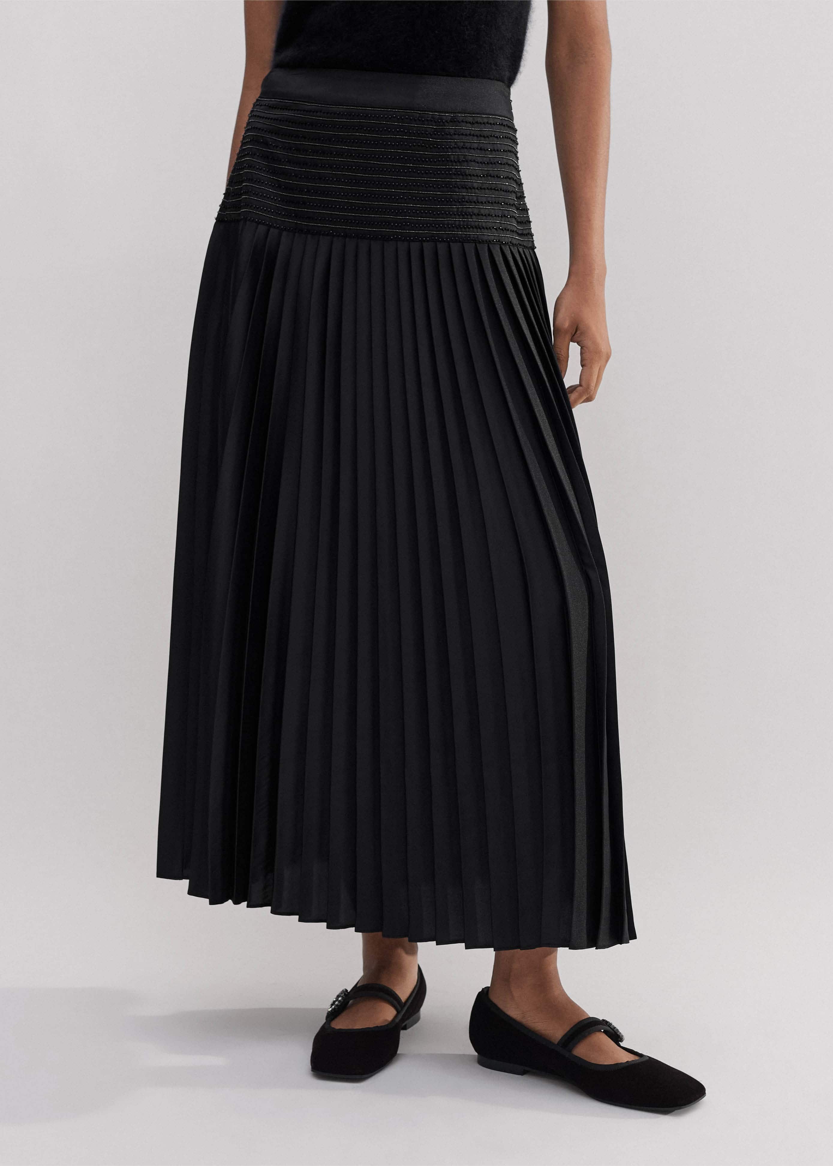 Pleated Evening Skirt