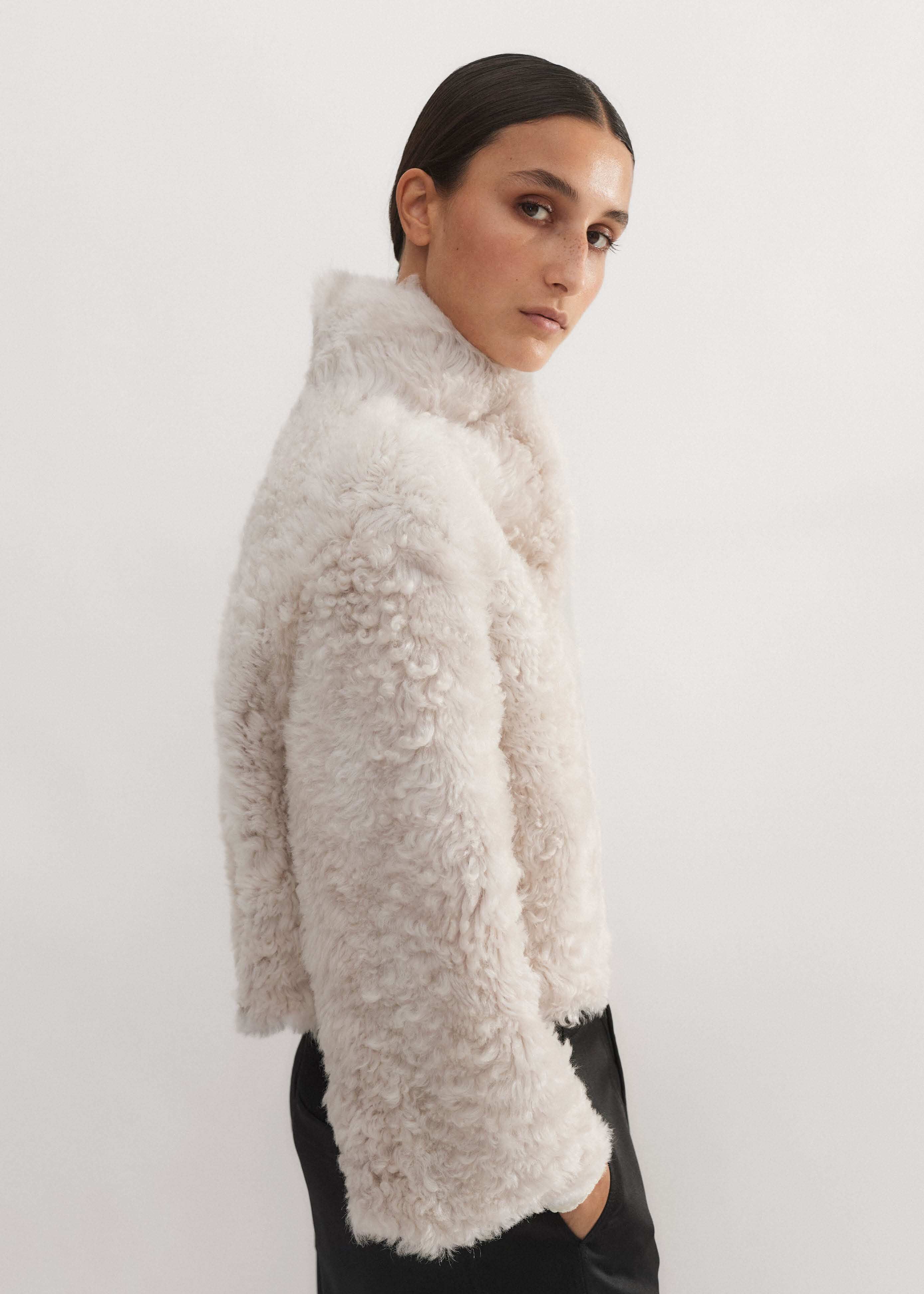 M me eme 2-way luxe faux fur coat