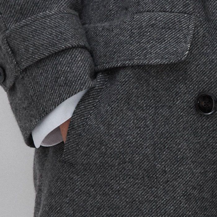 ジャケット・アウター LIDNM WOOL CHECK TRENCH COAT 25539_aefde2e401-original.jpg