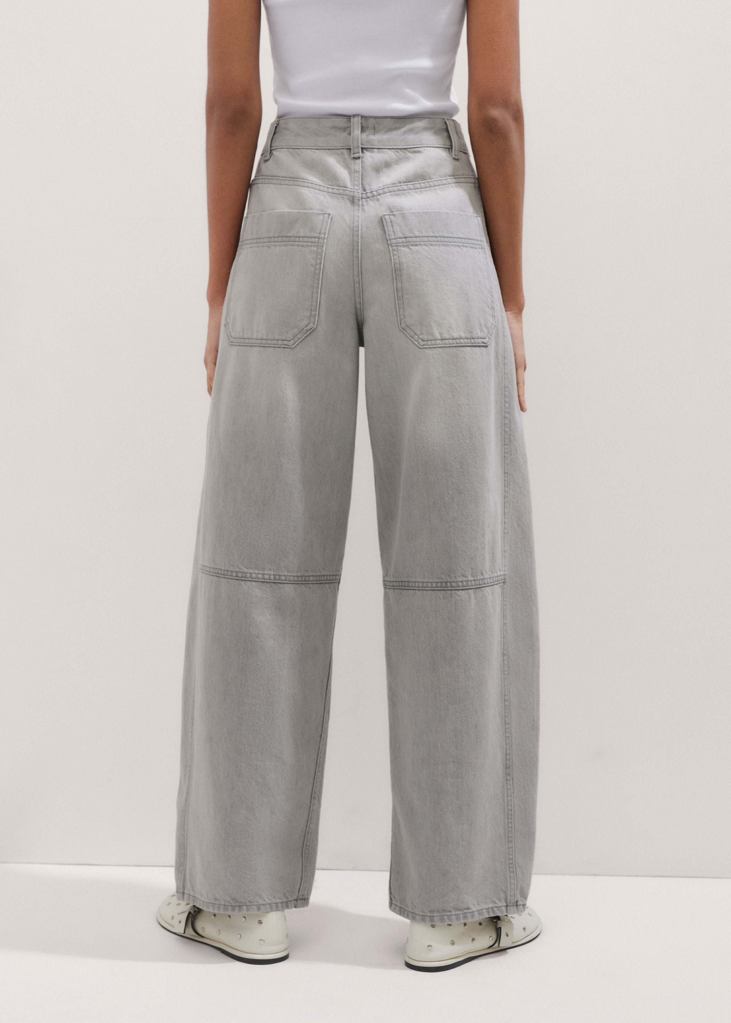 Women's Gray Extreme Tapered Jean | ME+EM