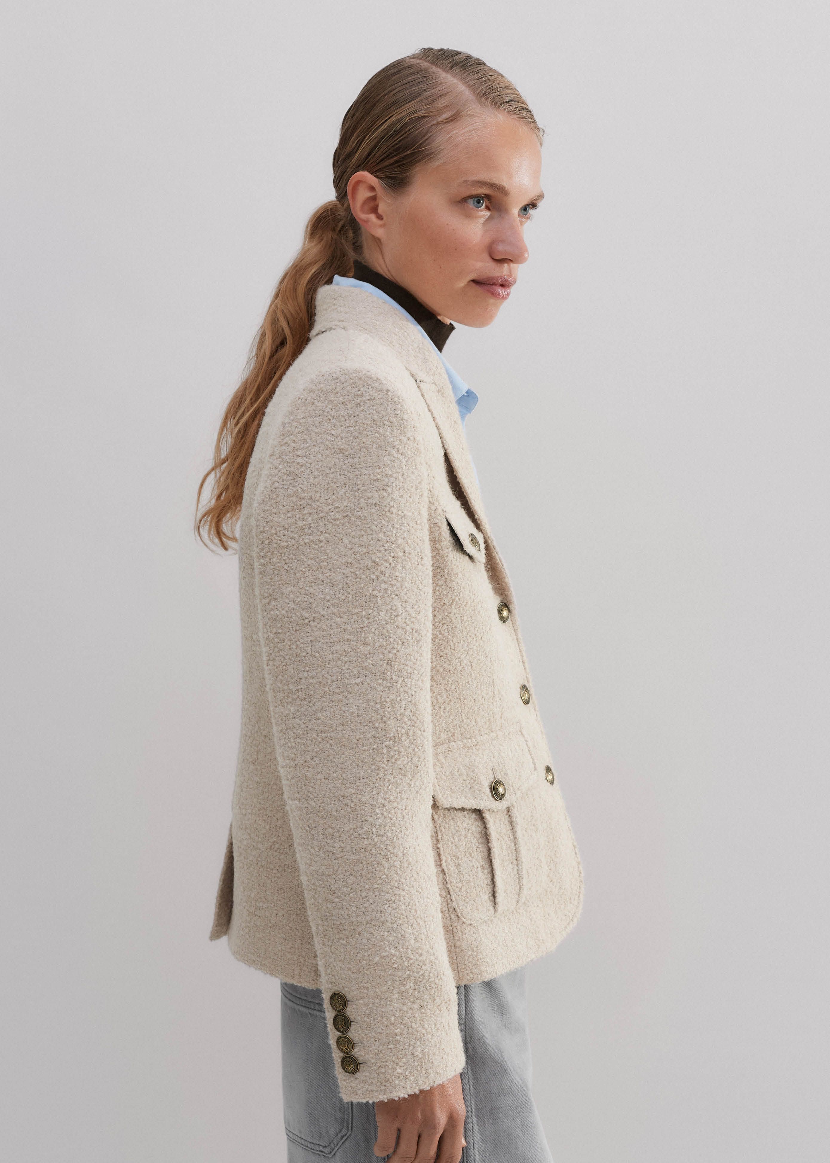 エムドット em. Pocket Fur Cardigan 新品未使用