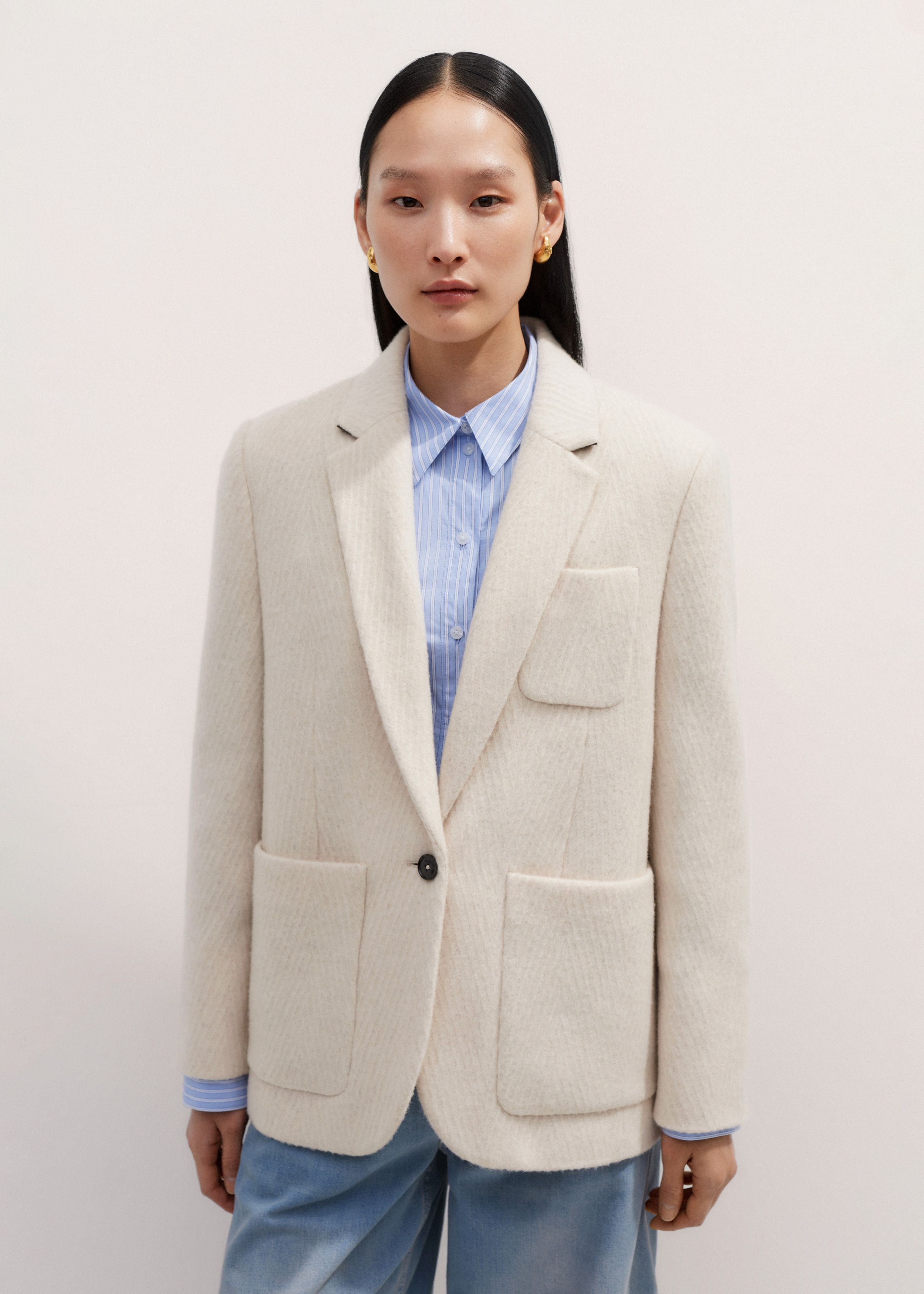 shop様 2WAY HERRINGBONE JACKET DRESS Ameri（アメリ）の「2WAY HERRINGBONE JACKET DRESS（ワンピース