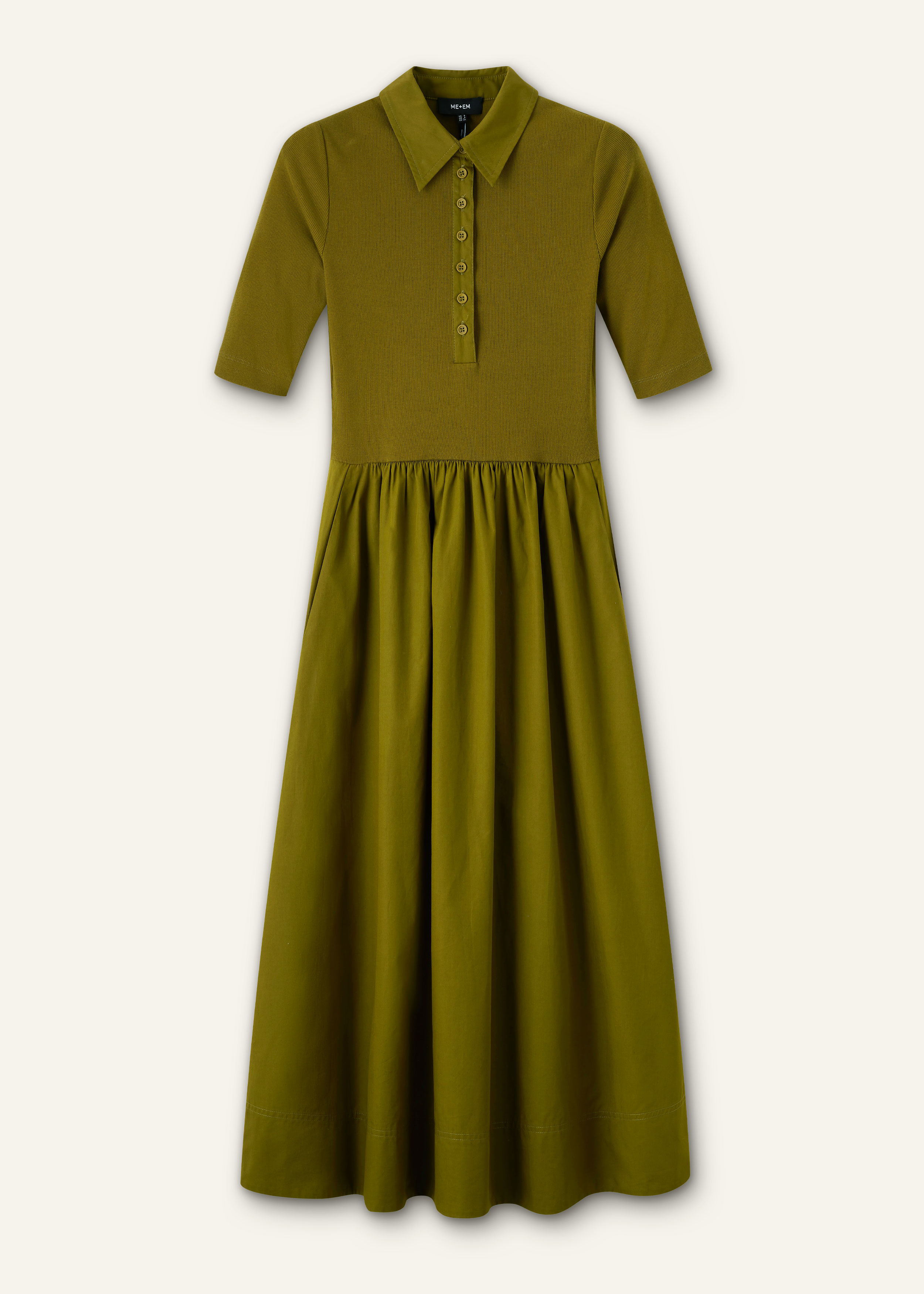 green button up dress with collar Murray Classic Women's Polo Dress | Green