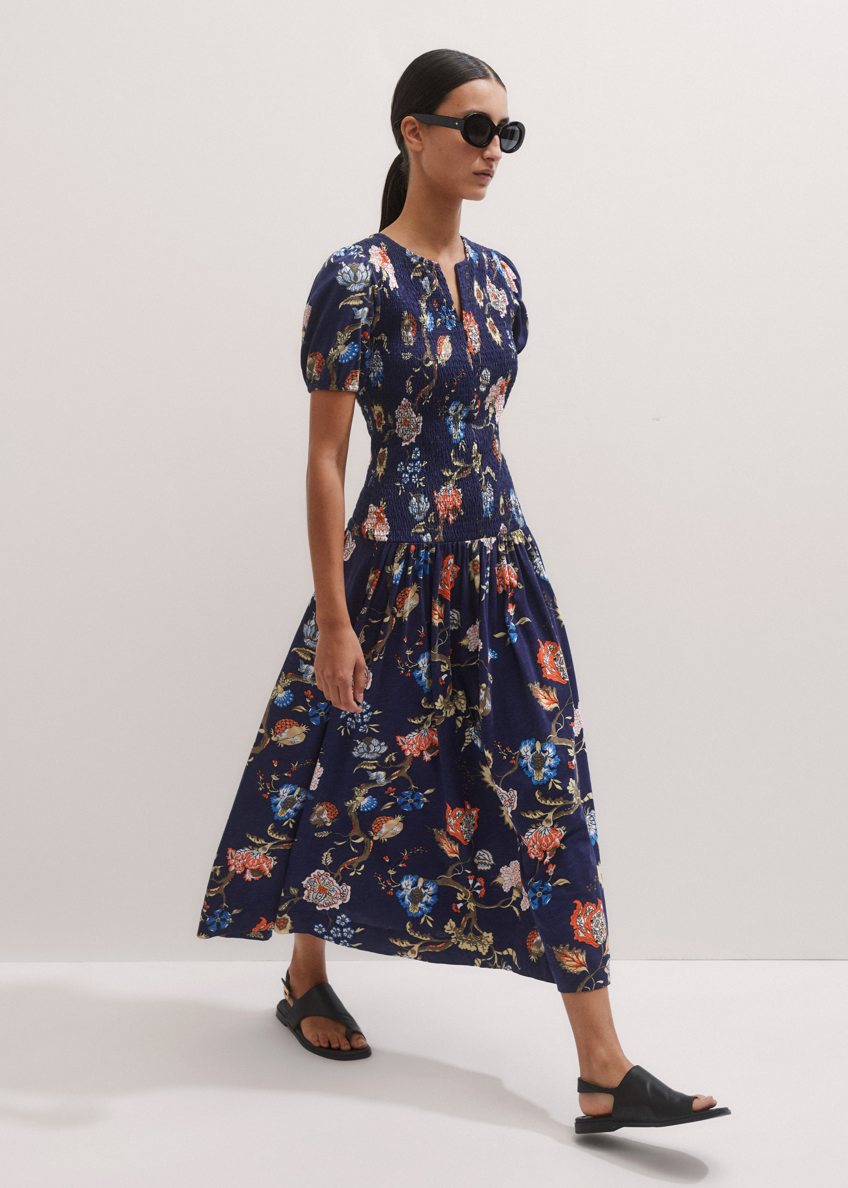 blue dress for baby girl Petal and Pup Women's Amarie Midi Dress