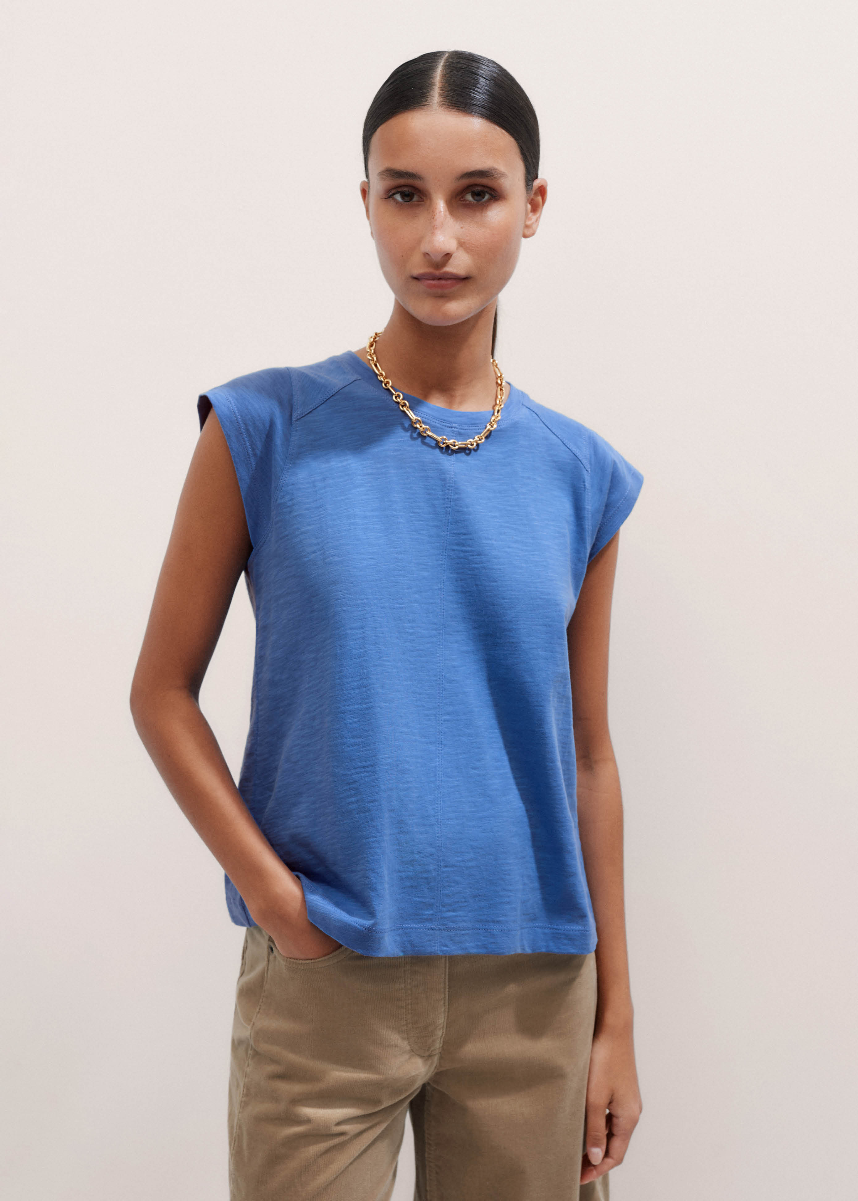 ba&sh Manon Top in Bleu revolve women's size medium | eBay