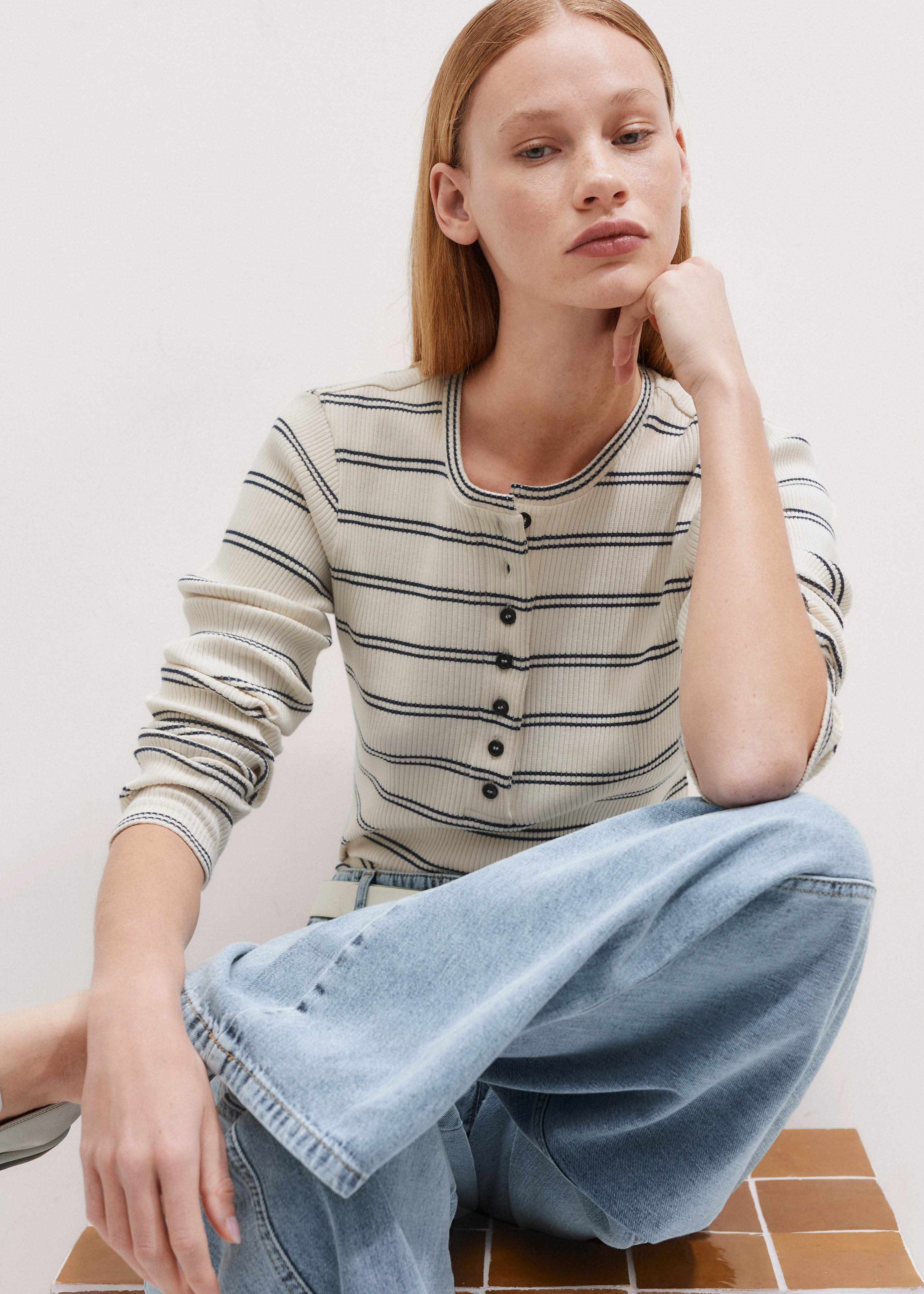 トップス TOO - AME cream shirt Moontreeplanet トップス TOO - AME cream shirt Moontreeplanet Amazon.com