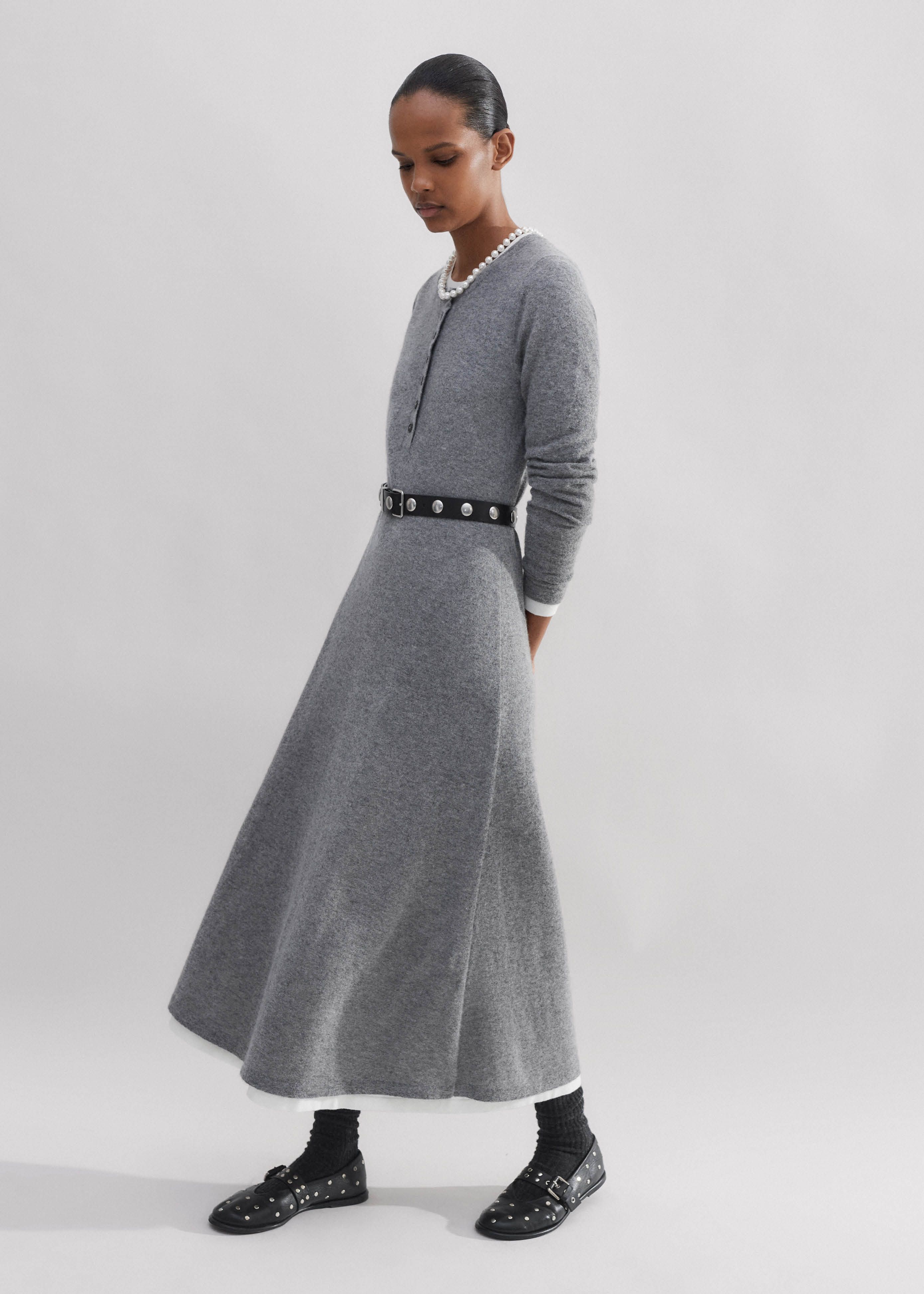 black knitted jumper dress Black Knitted Roll Neck Jumper Dress