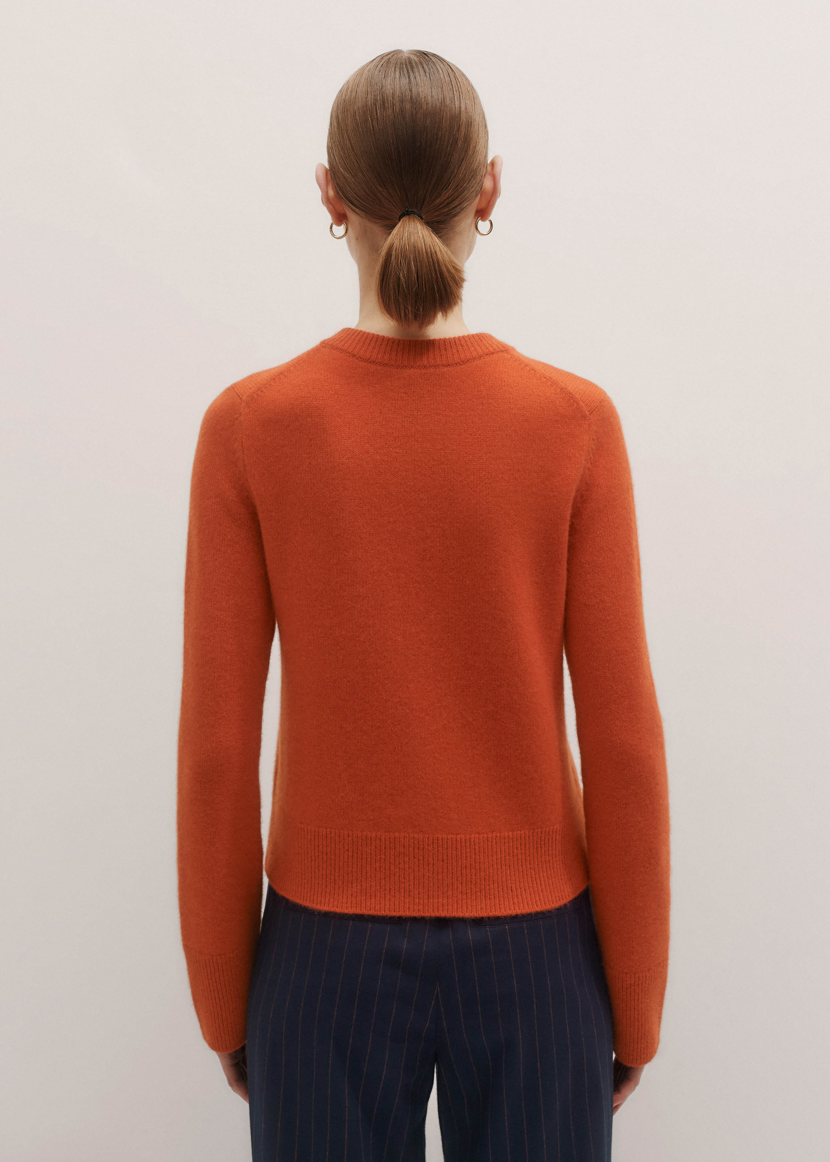 Women's Orange Straight Cardigan | ME+EM