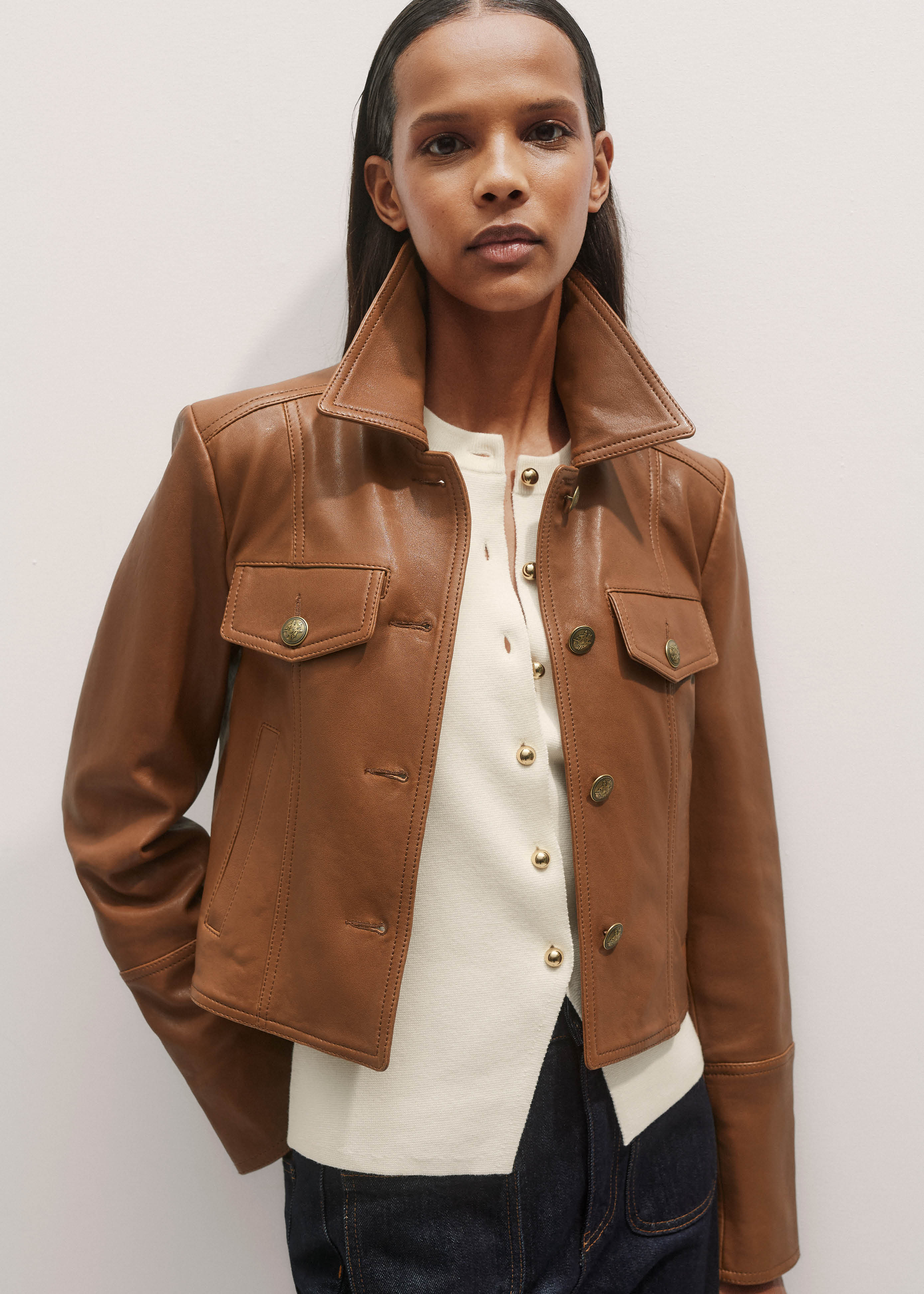 ジャケット・アウター meltthelady cropped leather like jacket GRLR-WO80_V1.jpg