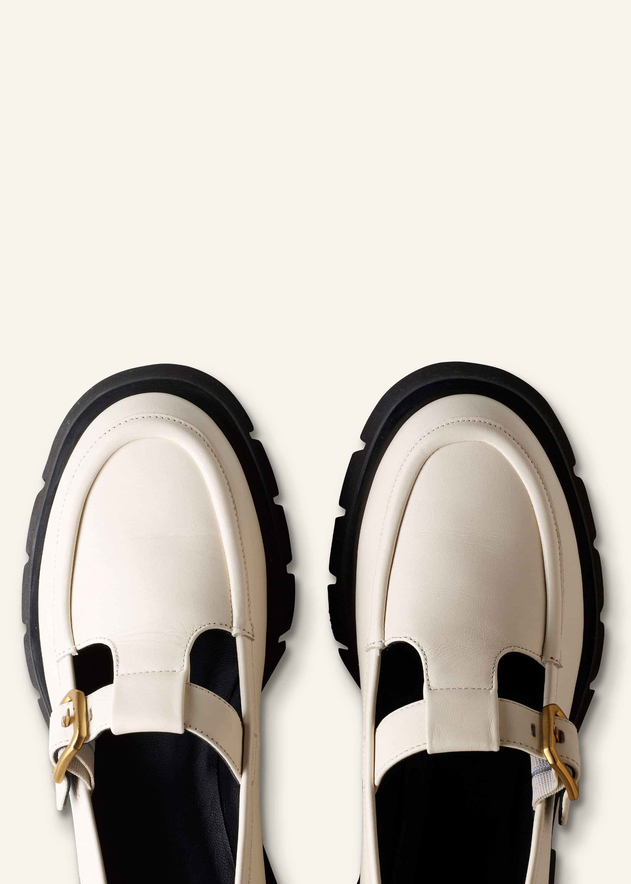 【INCHANT ME】Buckle Square Mary Jane Loafer Peanut Buckle Mary Jane Flat Shoes (2C) - INCHANT ME