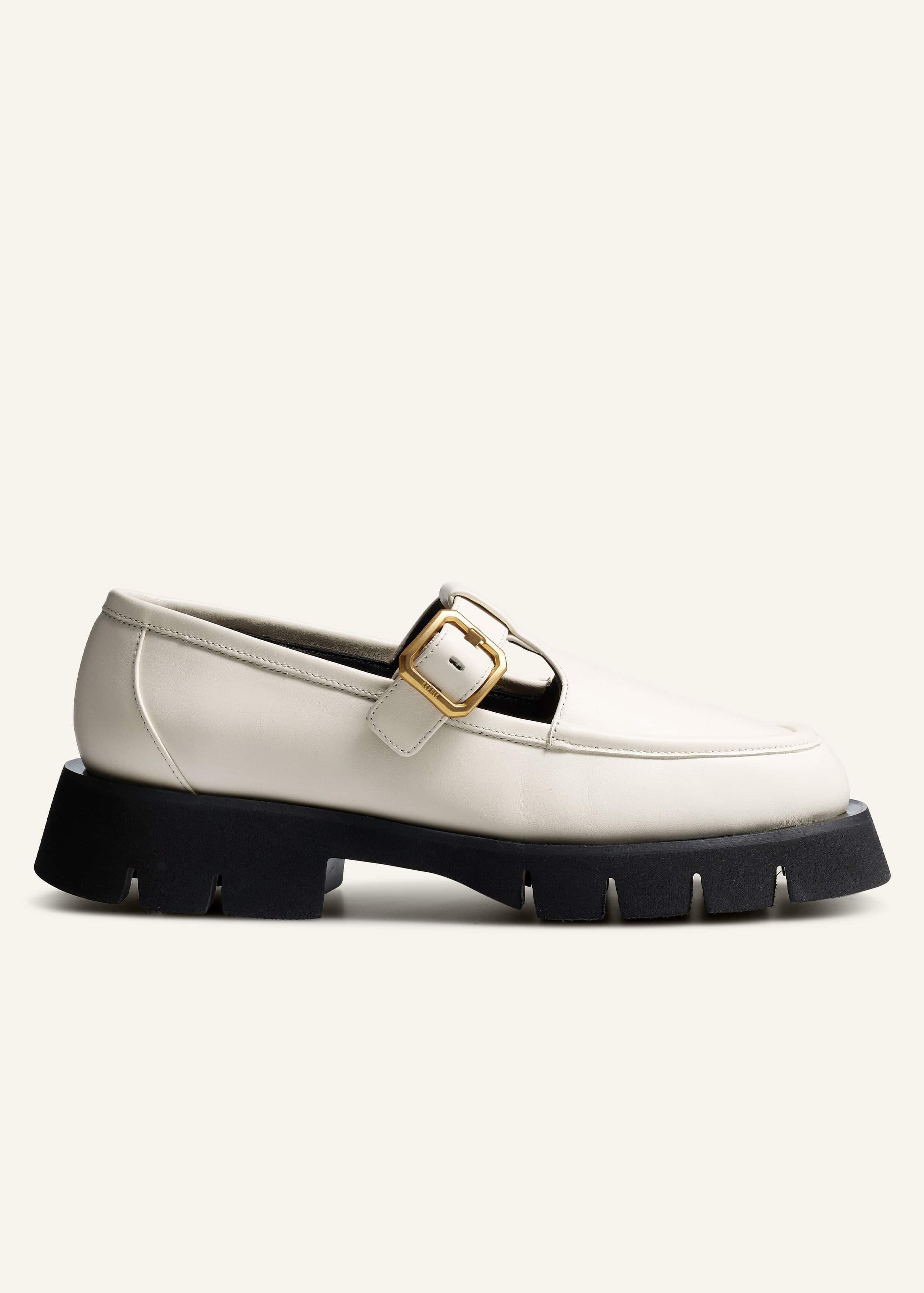【INCHANT ME】Buckle Square Mary Jane Loafer Peanut Buckle Mary Jane Flat Shoes (2C) - INCHANT ME