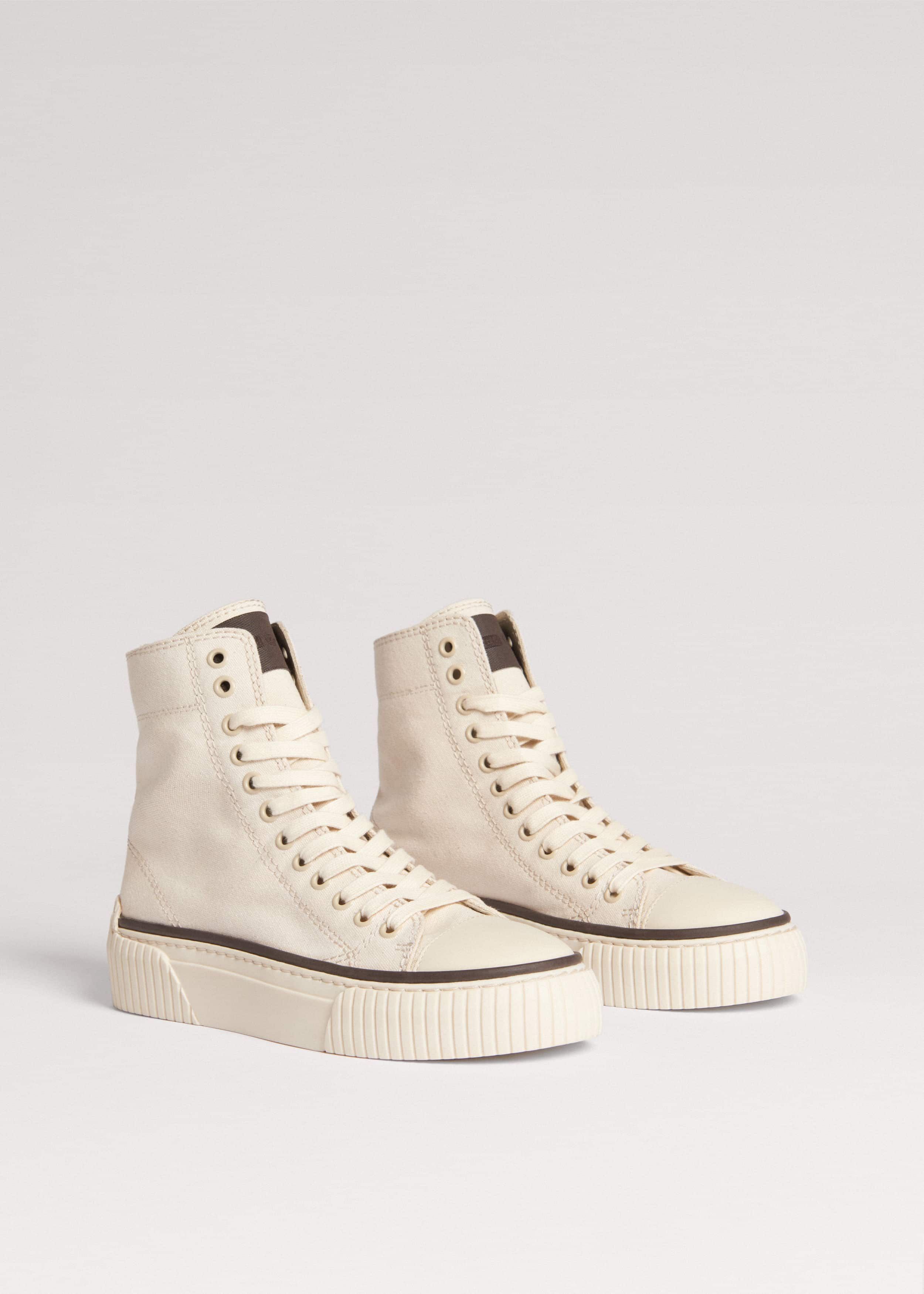 【OTZ】 3300 Canvas High Core Cream OTZ] HIGH SWADE 3300 女性スニーカー 韓国ファッション 厚底