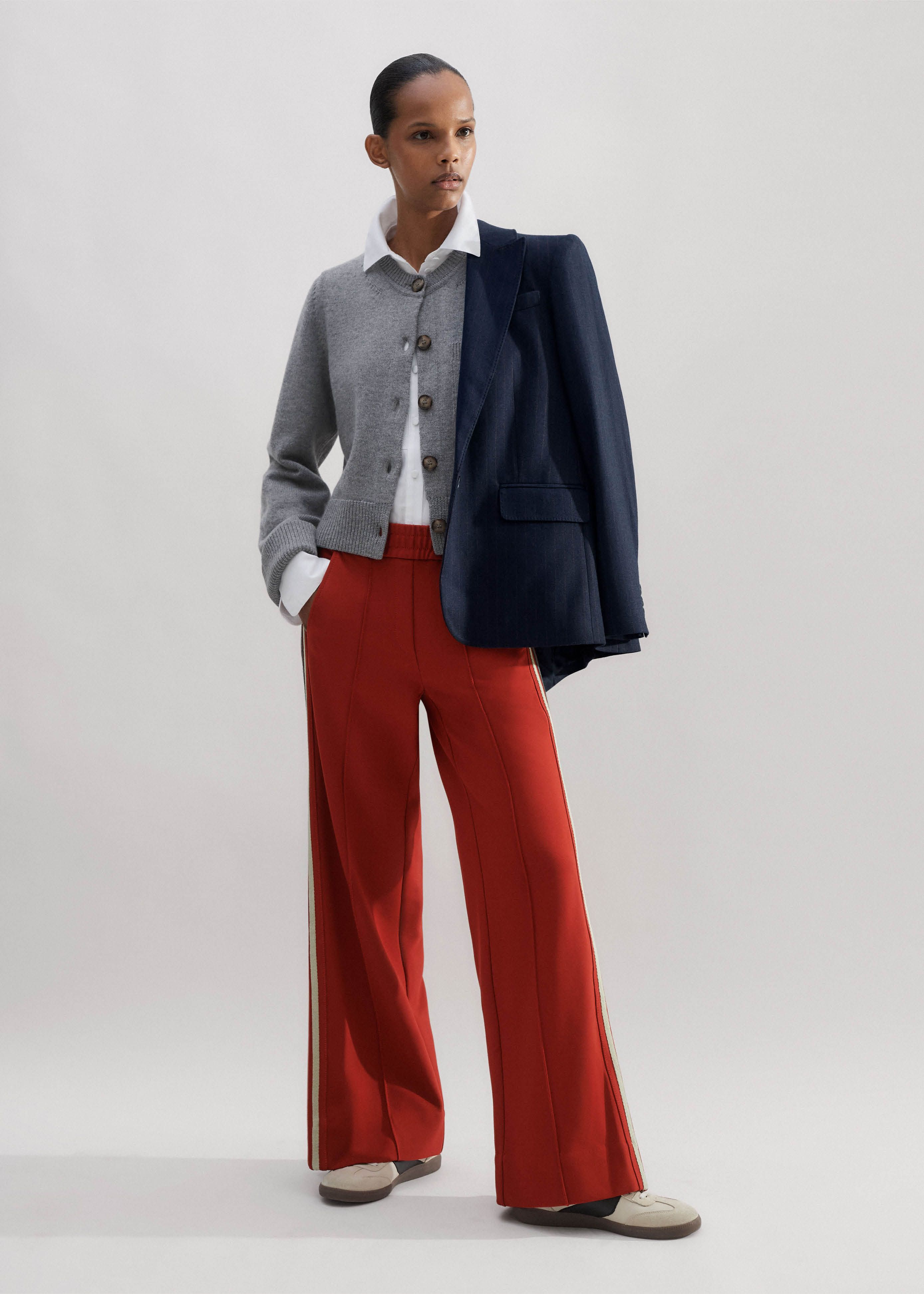 ボトムス Mila Trousers - Cabin Stripe Floral 2-3y Women's Evelyn Wide Leg Pant – Boxercraft