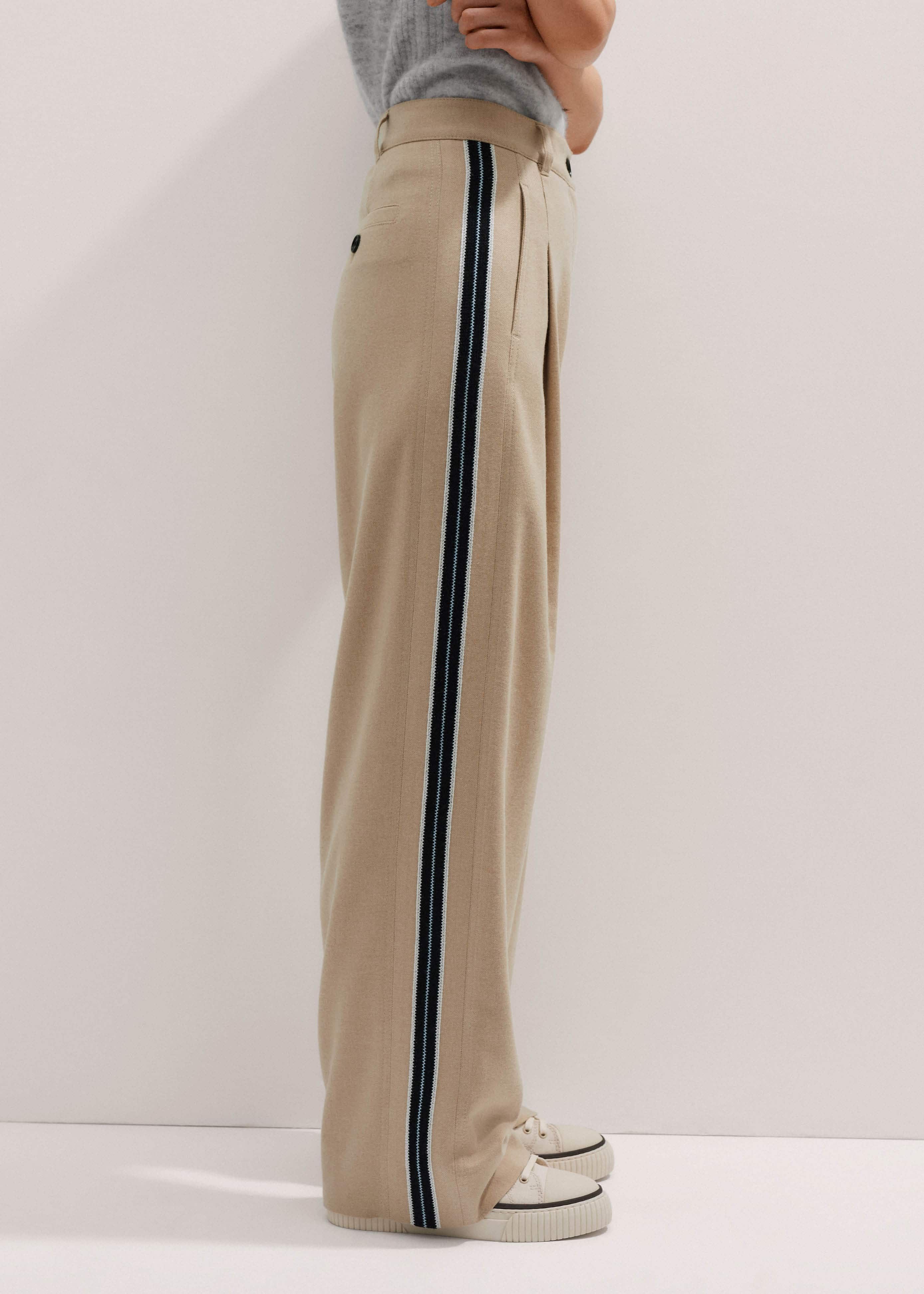 パンツ ulterior STRIPE FLANNEL WIDE TROUSER ULTERIOR』