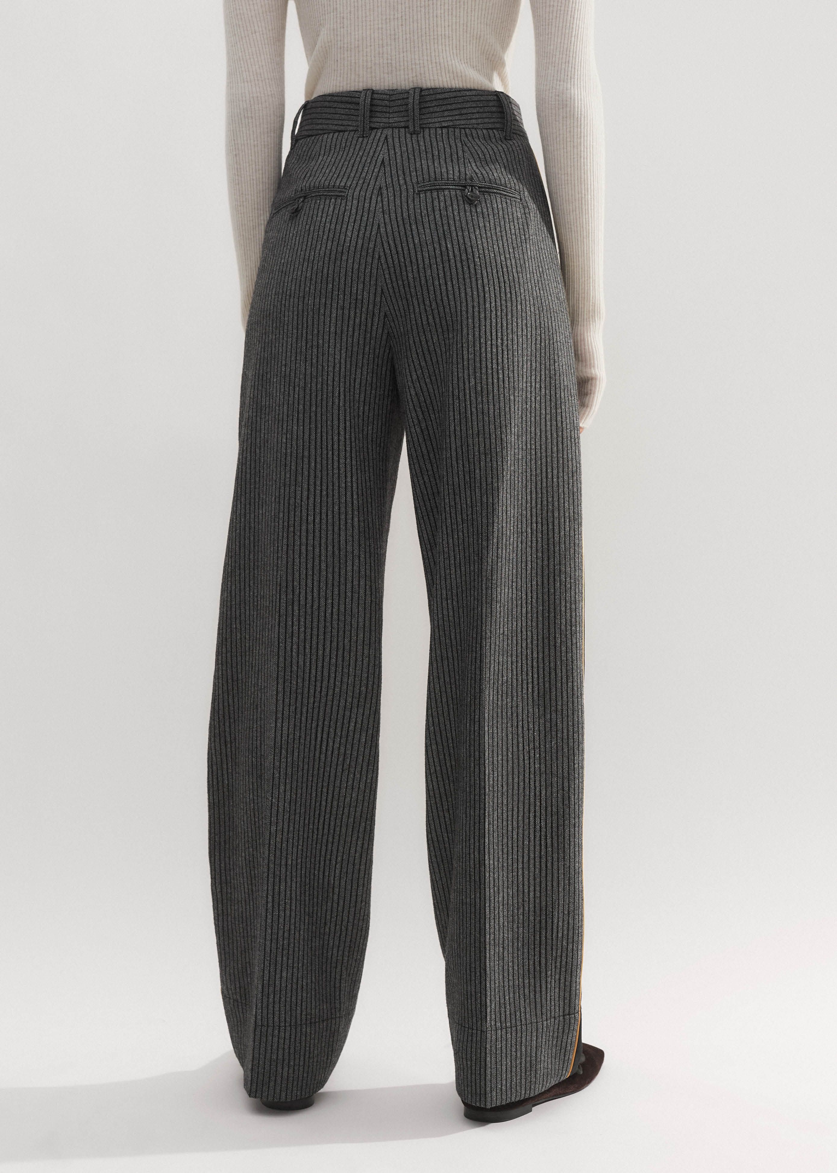 Women's Gray Slouchy Man Pant | ME+EM