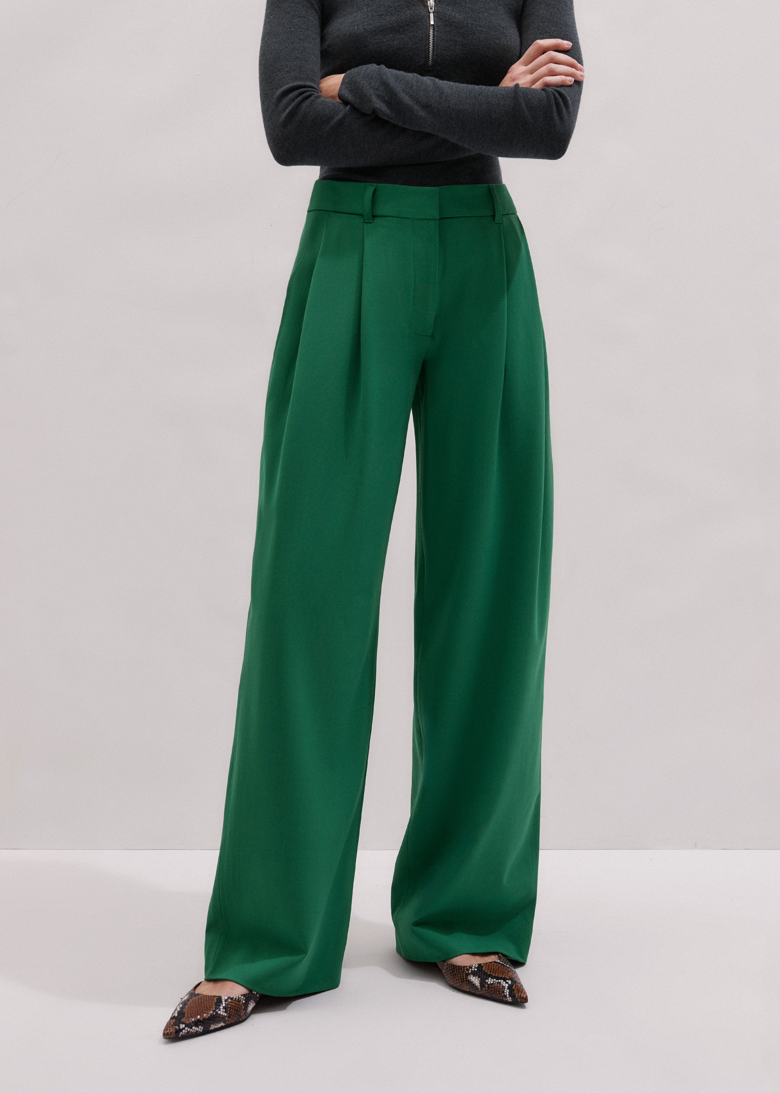 Tailored Exaggerated Tapered Trouser 